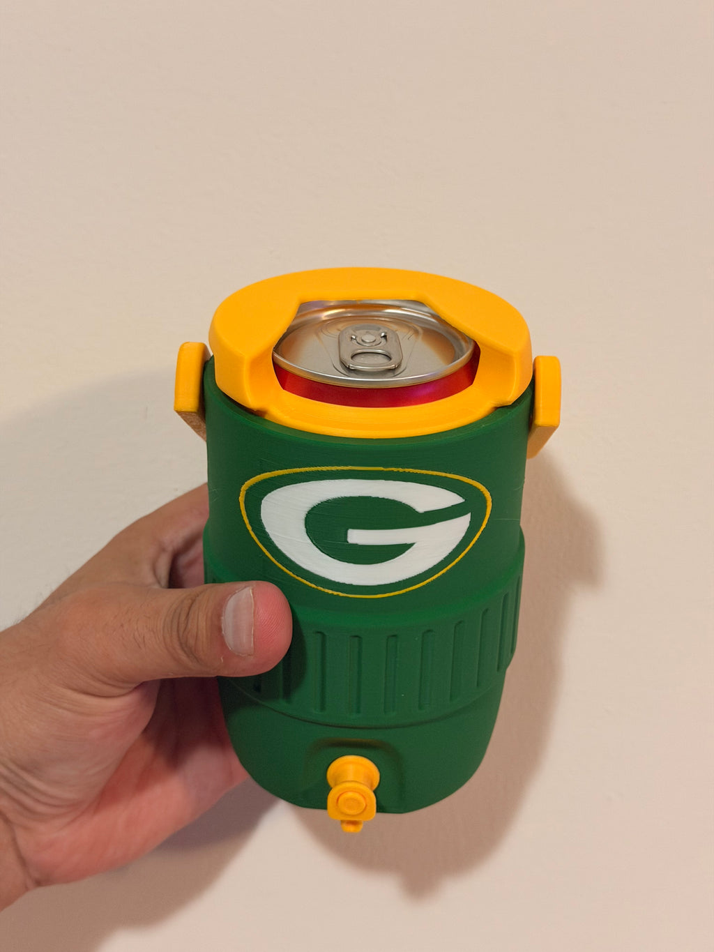 Green bay packers Fan Koozie – Enfriador de Lata 355ml Impreso en 3D
