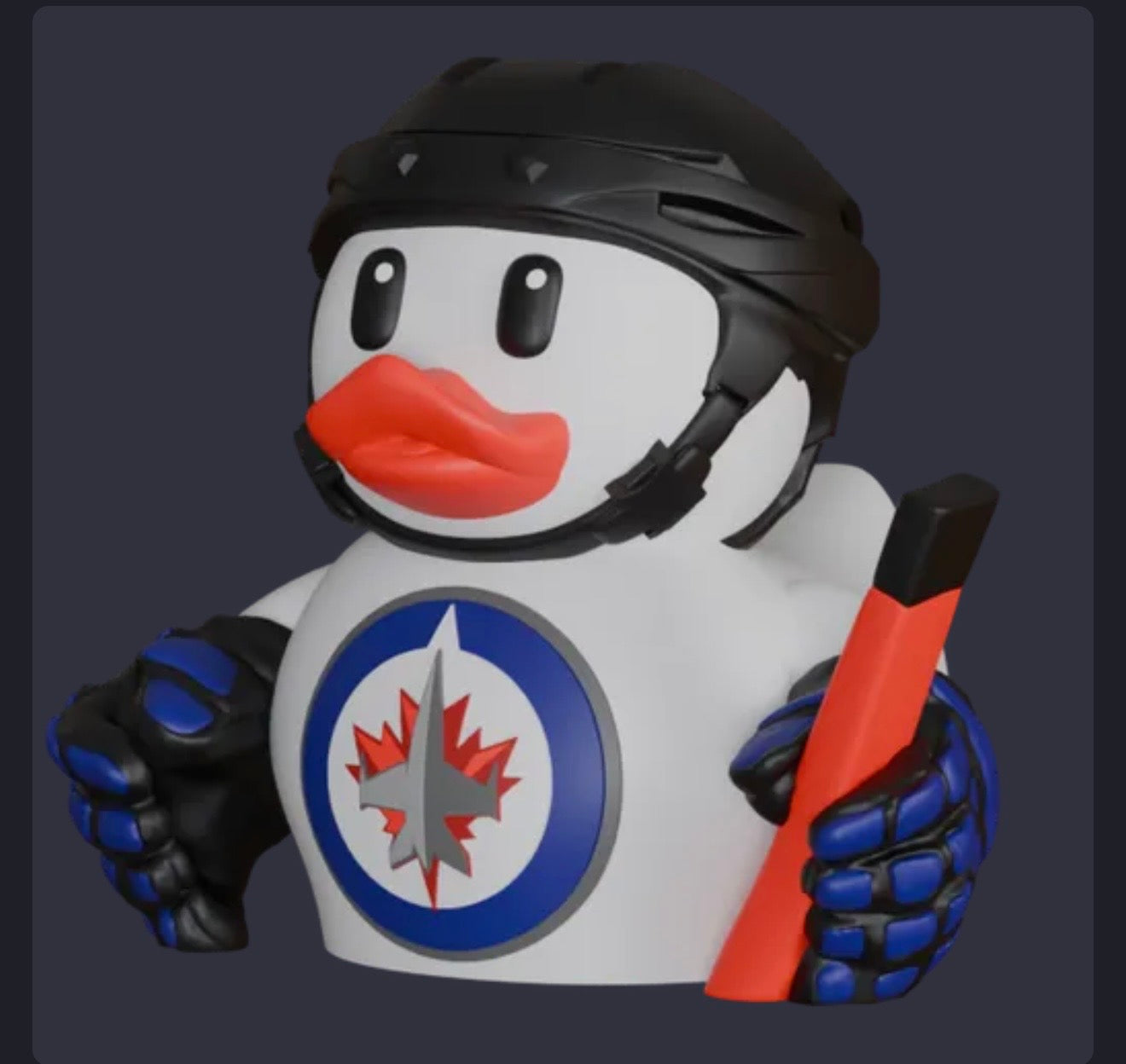Winnipeg Jets Patito de Hockey – Impreso en 3D Fan NHL Patito Coleccionable | Jets Regalo Fan | Hockey Decoración de Tablero