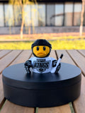 Los Angeles Kings Patito de Hockey – Impreso en 3D Fan NHL Patito Coleccionable | Kings Regalo Fan | Hockey Decoración de Tablero