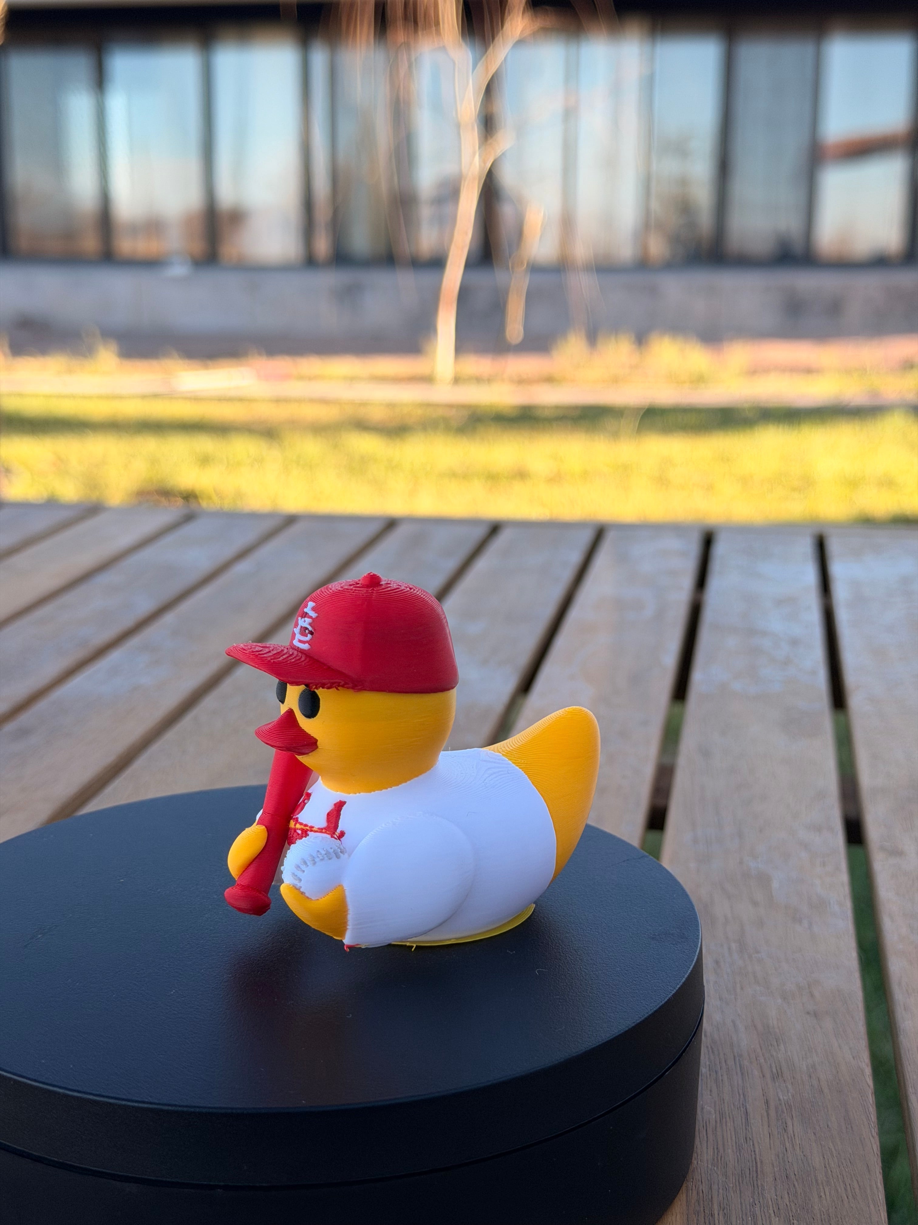 St. Louis Cardinals Patito de Béisbol – Impreso en 3D Fan MLB Patito Coleccionable | Cardinals Regalo Fan | Baseball Decoración de Tablero