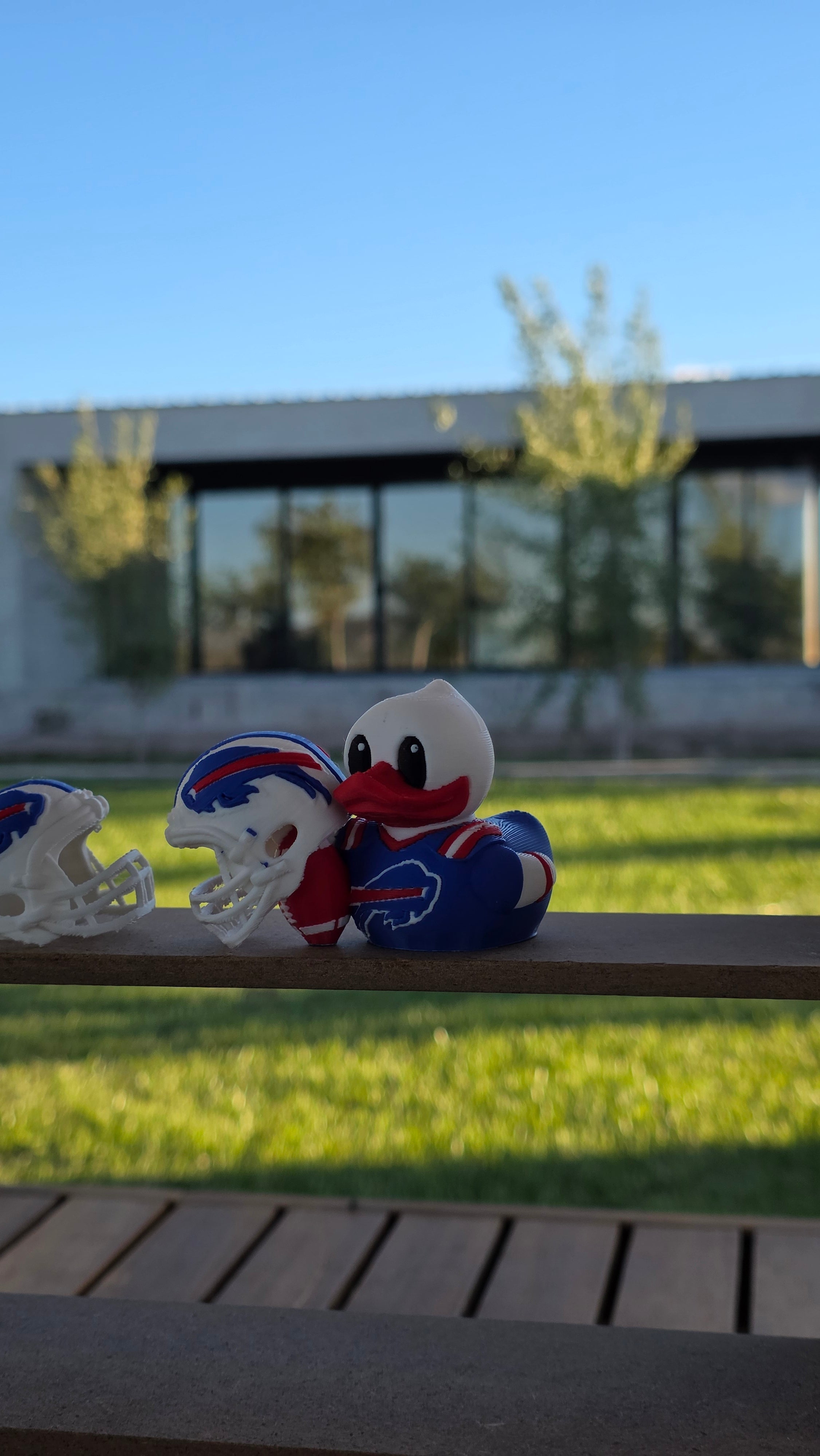 Patito Buffalo Bills – Figura NFL Impresa en 3D | Regalo para Fans | Decoración para Tablero de Auto