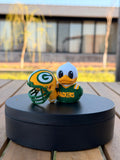 Green Bay Packers Patito de Fútbol Americano – Impreso en 3D Fan NFL Patito Coleccionable | Packers Regalo Fan | Football Decoración de Tablero
