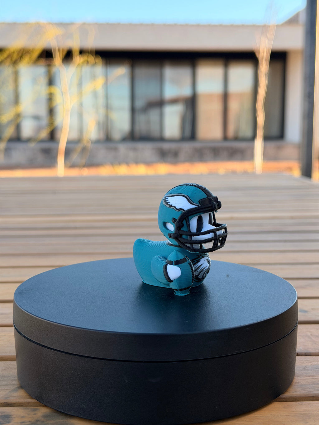 Philadelphia Eagles Patito de Fútbol Americano – Impreso en 3D Fan NFL Patito Coleccionable | Eagles Regalo Fan | Football Decoración de Tablero