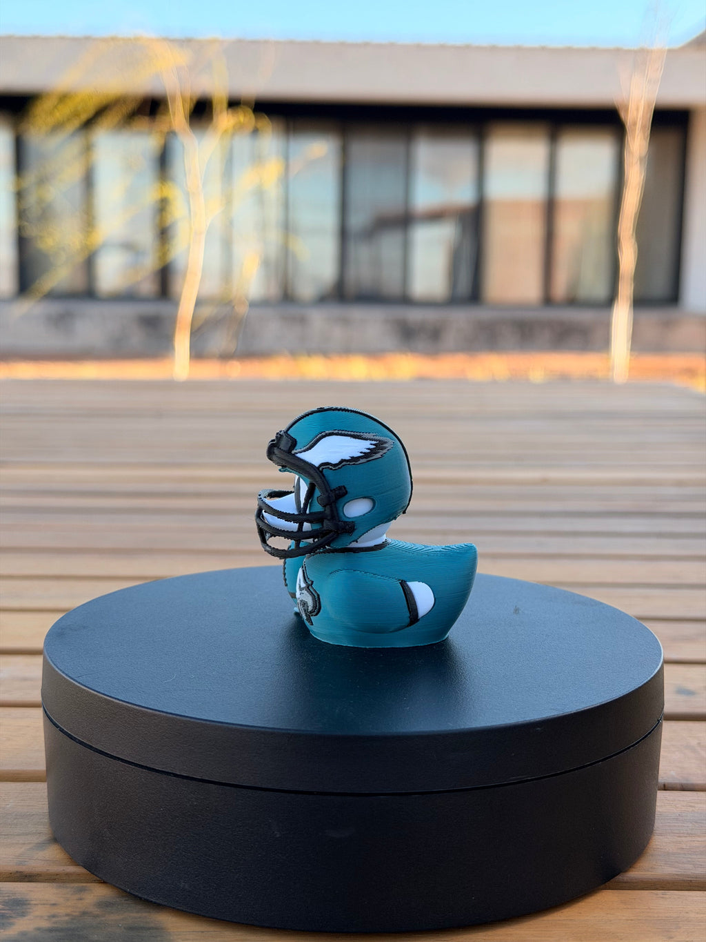 Philadelphia Eagles Patito de Fútbol Americano – Impreso en 3D Fan NFL Patito Coleccionable | Eagles Regalo Fan | Football Decoración de Tablero