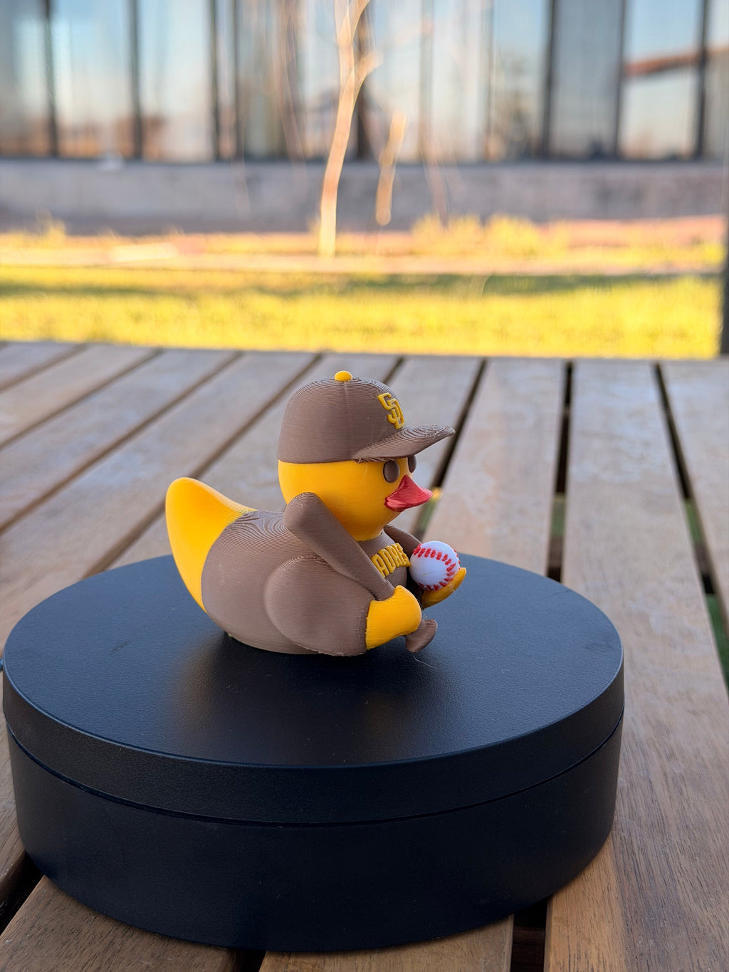 San Diego Padres Patito de Béisbol – Impreso en 3D Fan MLB Patito Coleccionable | Padres Regalo Fan | Baseball Decoración de Tablero