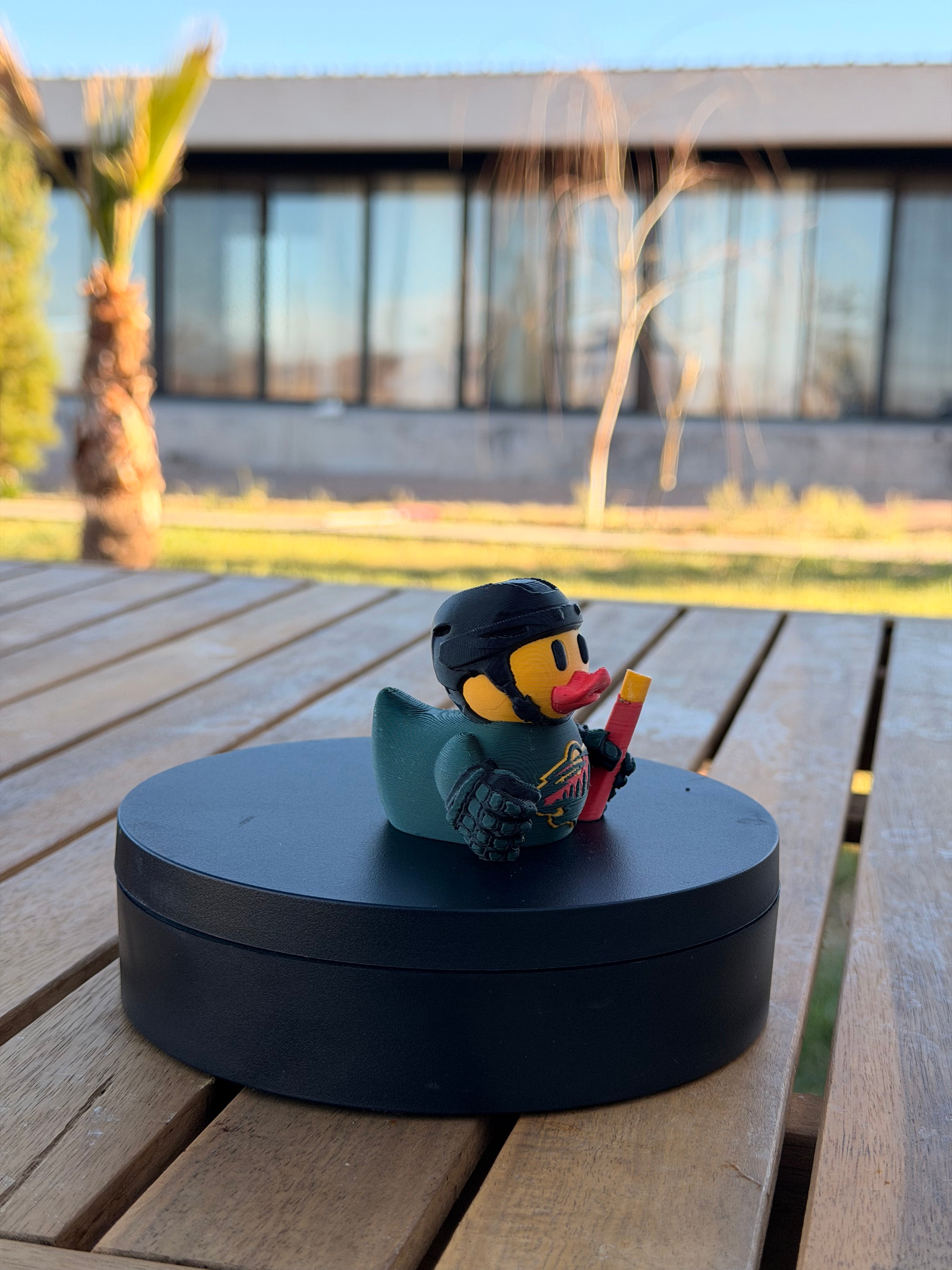 Minnesota Wild Patito de Hockey – Impreso en 3D Fan NHL Patito Coleccionable | Wild Regalo Fan | Hockey Decoración de Tablero