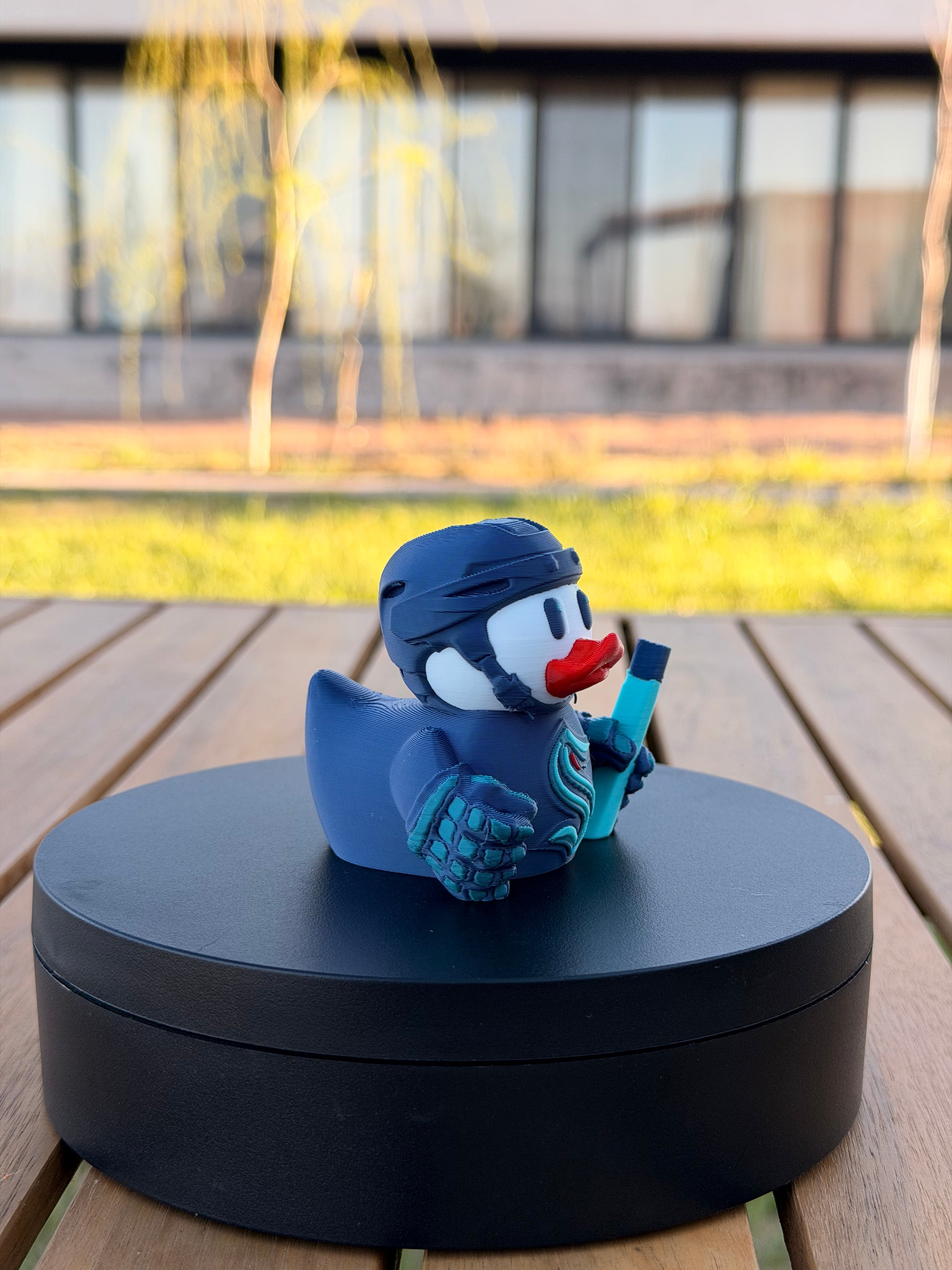 Seattle Kraken Patito de Hockey – Impreso en 3D Fan NHL Patito Coleccionable | Kraken Regalo Fan | Hockey Decoración de Tablero
