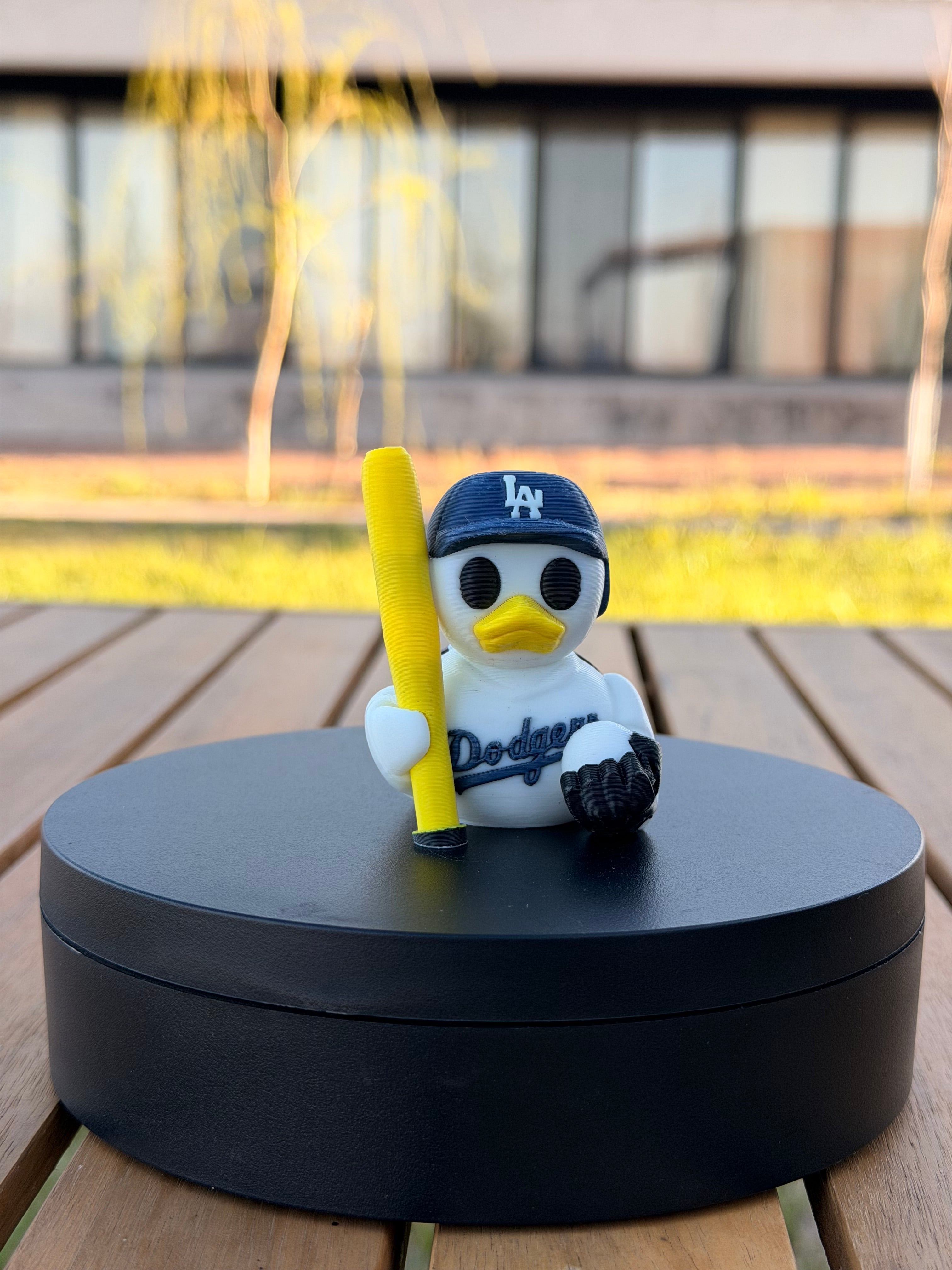 Los Angeles Dodgers Patito de Béisbol – Impreso en 3D Fan MLB Patito Coleccionable | Dodgers Regalo Fan | Baseball Decoración de Tablero