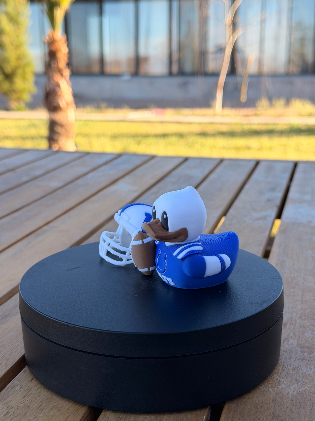 Patito Indianapolis Colts – Figura NFL Impresa en 3D | Regalo para Fans | Decoración para Tablero de Auto