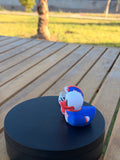 New York Giants Patito de Fútbol Americano – Impreso en 3D Fan NFL Patito Coleccionable | Giants Regalo Fan | Football Decoración de Tablero