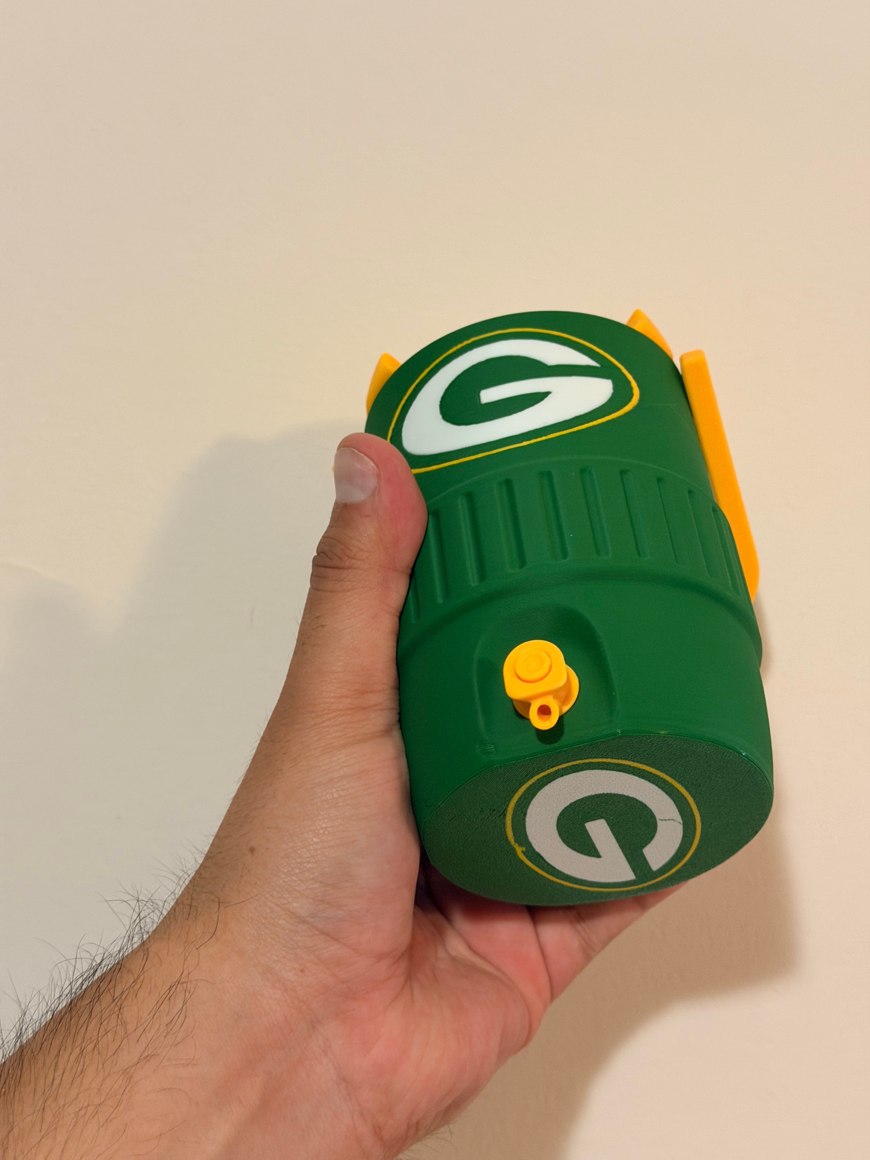 Green bay packers Fan Koozie – Enfriador de Lata 355ml Impreso en 3D