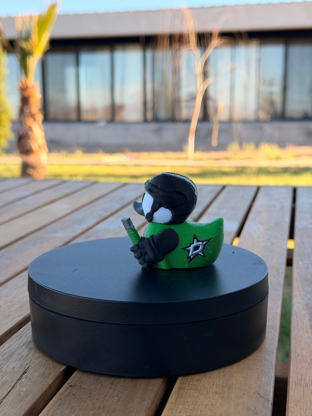 Dallas Stars Patito de Hockey – Impreso en 3D Fan NHL Patito Coleccionable | Stars Regalo Fan | Hockey Decoración de Tablero