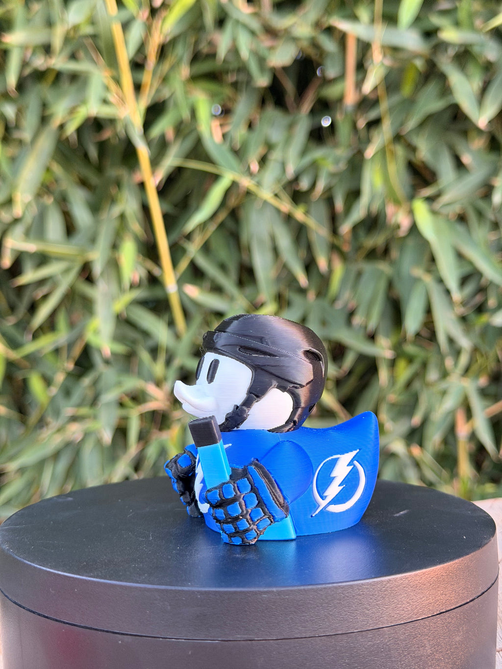 Tampa Bay Lightning Patito de Hockey – Impreso en 3D Fan NHL Patito Coleccionable | Lightning Regalo Fan | Hockey Decoración de Tablero