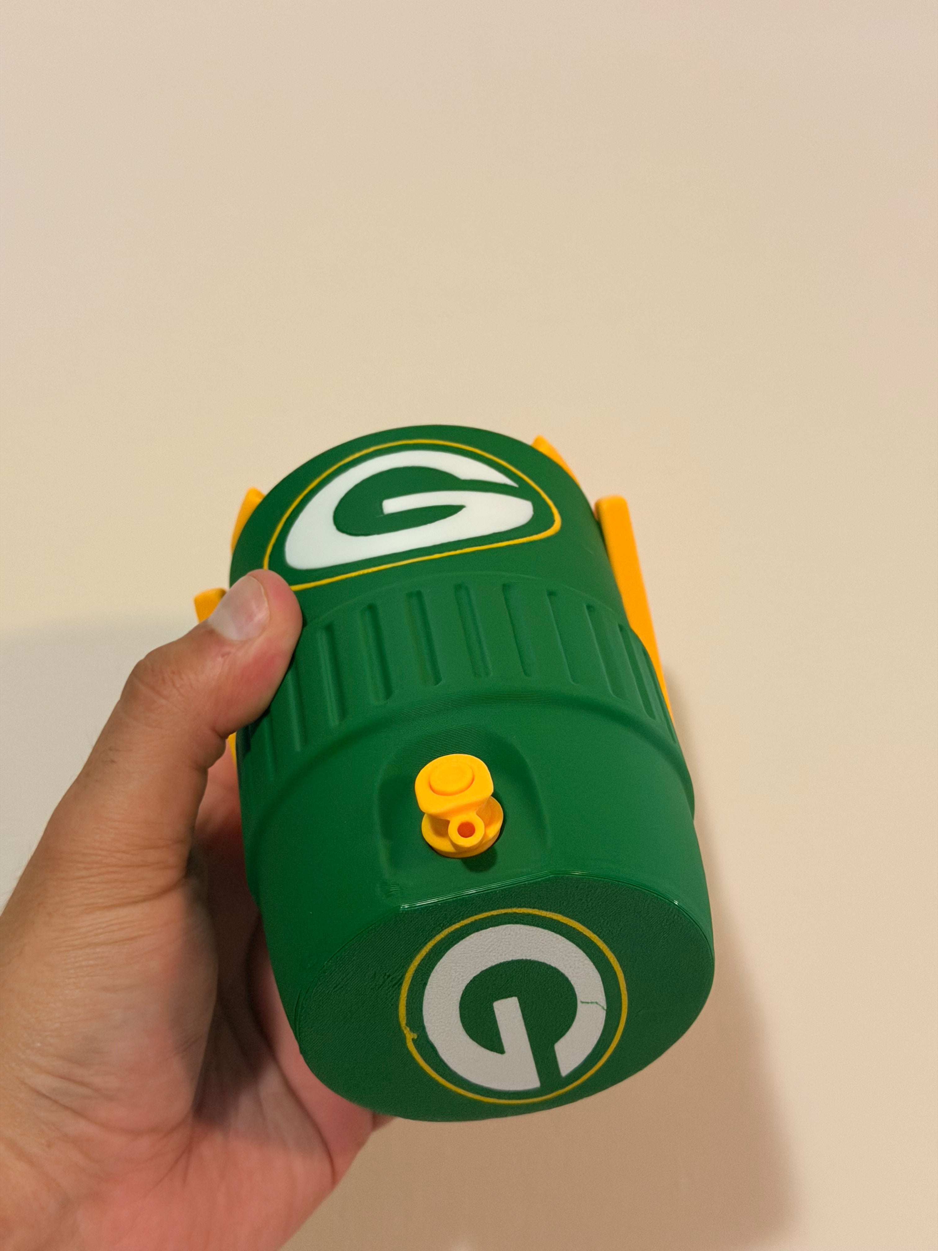Green bay packers Fan Koozie – Enfriador de Lata 355ml Impreso en 3D