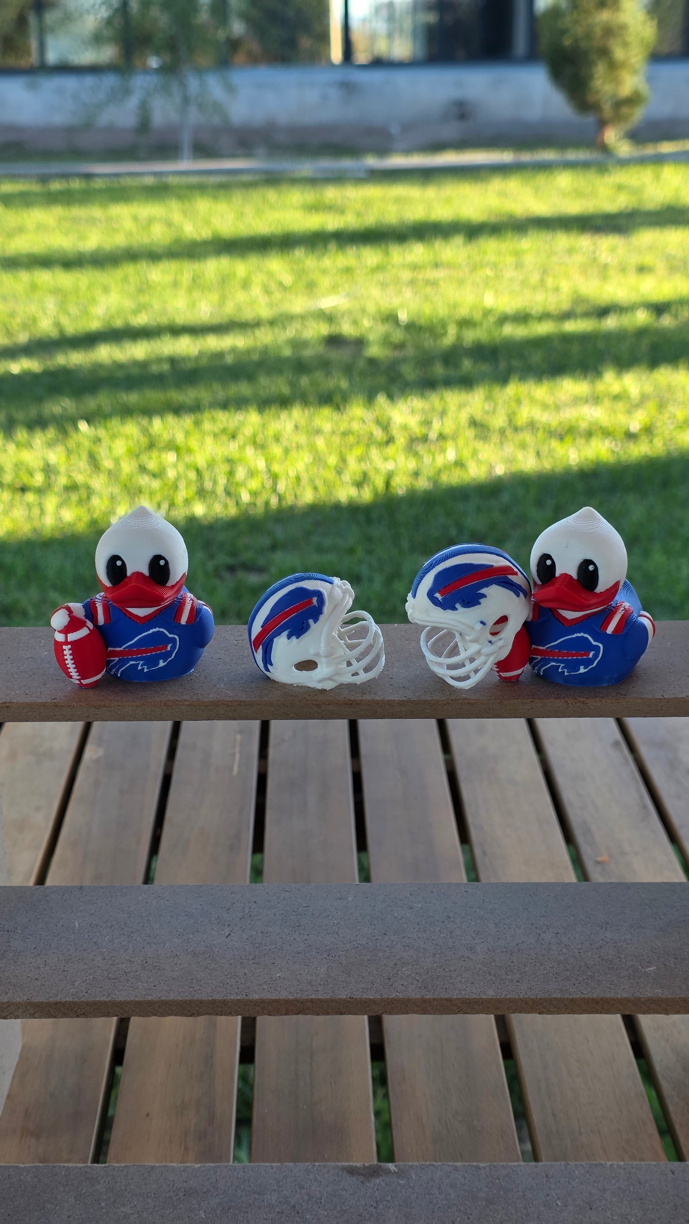 Patito Buffalo Bills – Figura NFL Impresa en 3D | Regalo para Fans | Decoración para Tablero de Auto