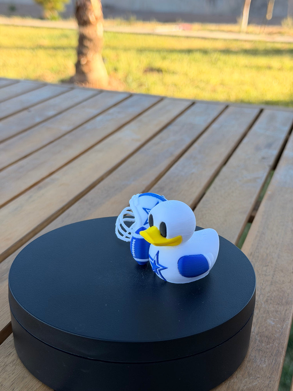 Dallas Cowboys Patito de Fútbol Americano – Impreso en 3D Fan NFL Patito Coleccionable | Cowboys Regalo Fan | Football Decoración de Tablero