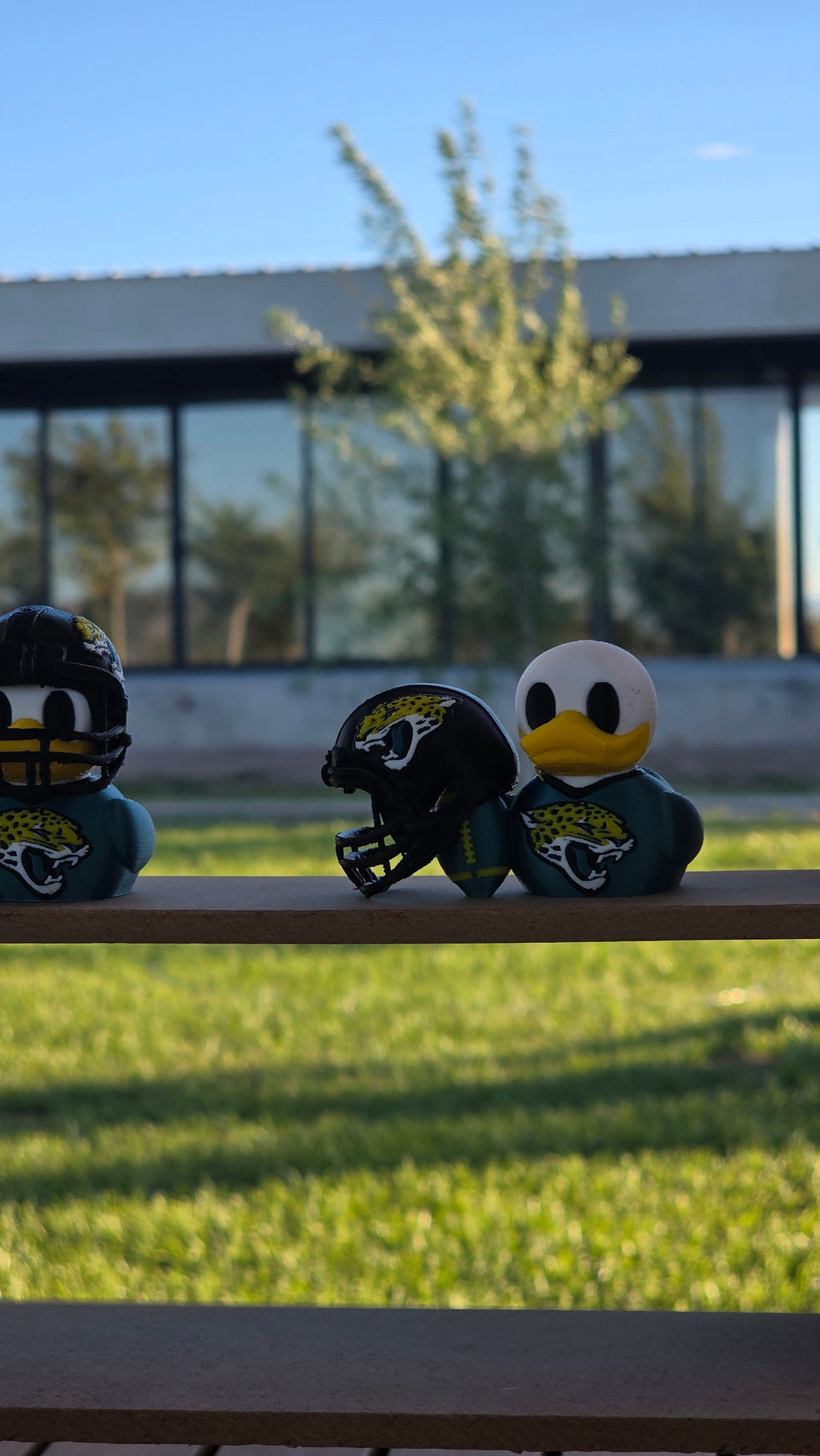 Jacksonville Jaguars Patito de Fútbol Americano – Impreso en 3D Fan NFL Patito Coleccionable | Jaguars Regalo Fan | Football Decoración de Tablero