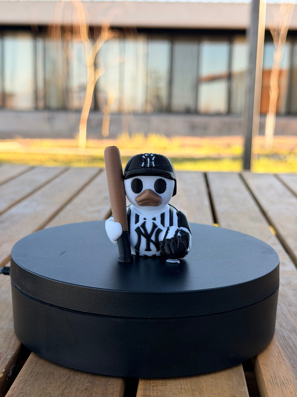 New York Yankees Patito de Béisbol – Impreso en 3D Fan MLB Patito Coleccionable | Yankees Regalo Fan | Baseball Decoración de Tablero