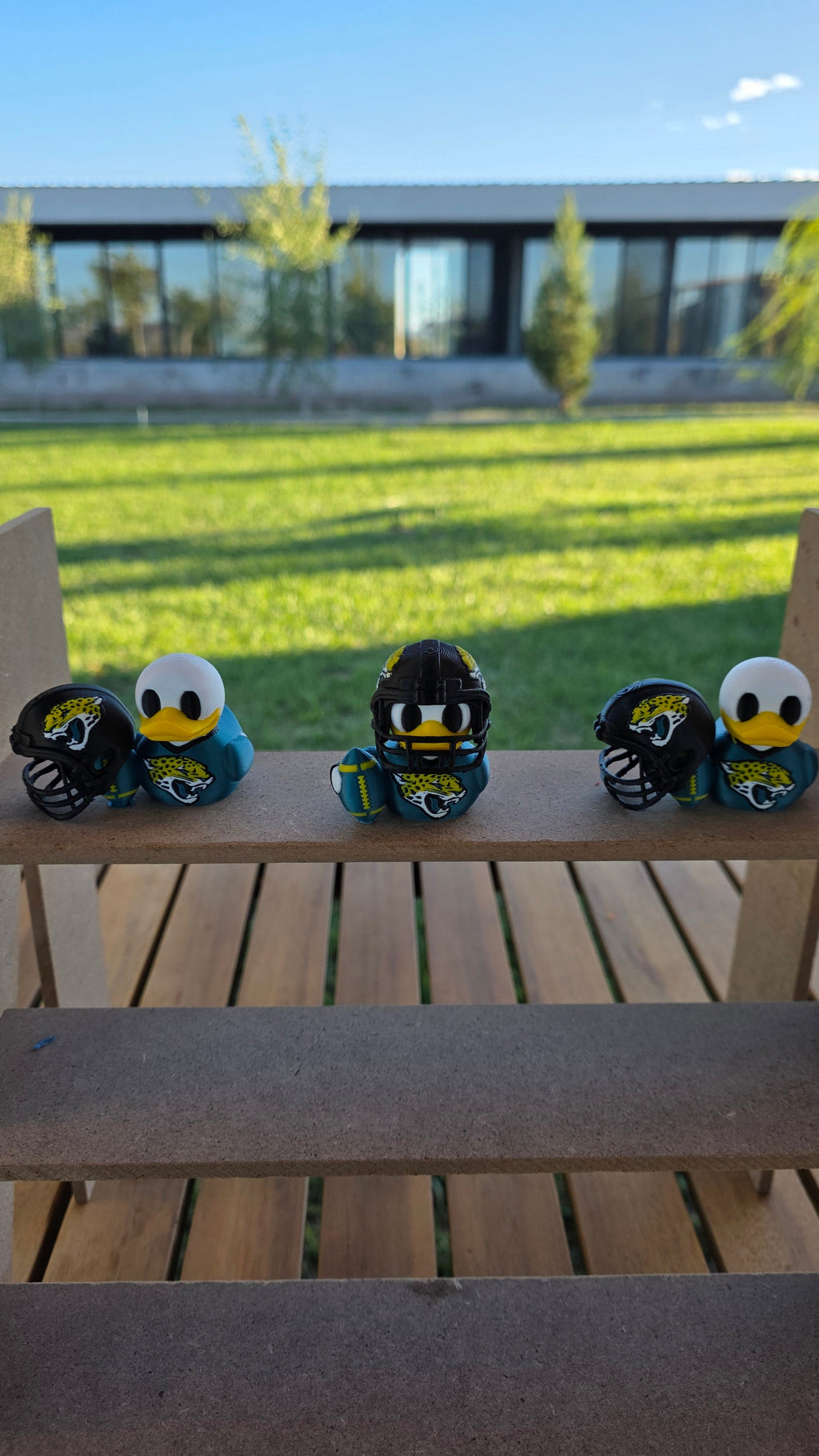 Jacksonville Jaguars Patito de Fútbol Americano – Impreso en 3D Fan NFL Patito Coleccionable | Jaguars Regalo Fan | Football Decoración de Tablero