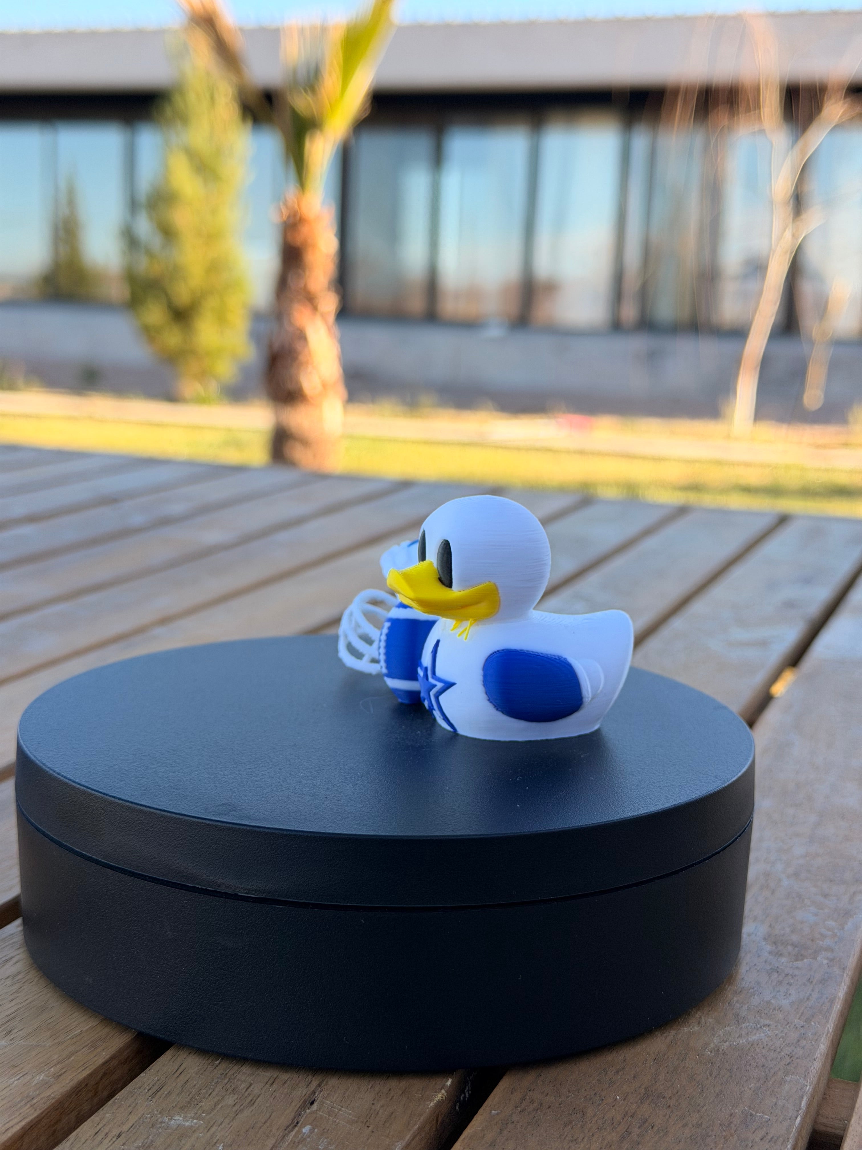 Dallas Cowboys Patito de Fútbol Americano – Impreso en 3D Fan NFL Patito Coleccionable | Cowboys Regalo Fan | Football Decoración de Tablero