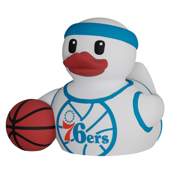 Philadelphia 76ers Patito de Básquetbol – Impreso en 3D Fan NBA Patito Coleccionable | Sixers Regalo Fan | Basketball Decoración para Auto