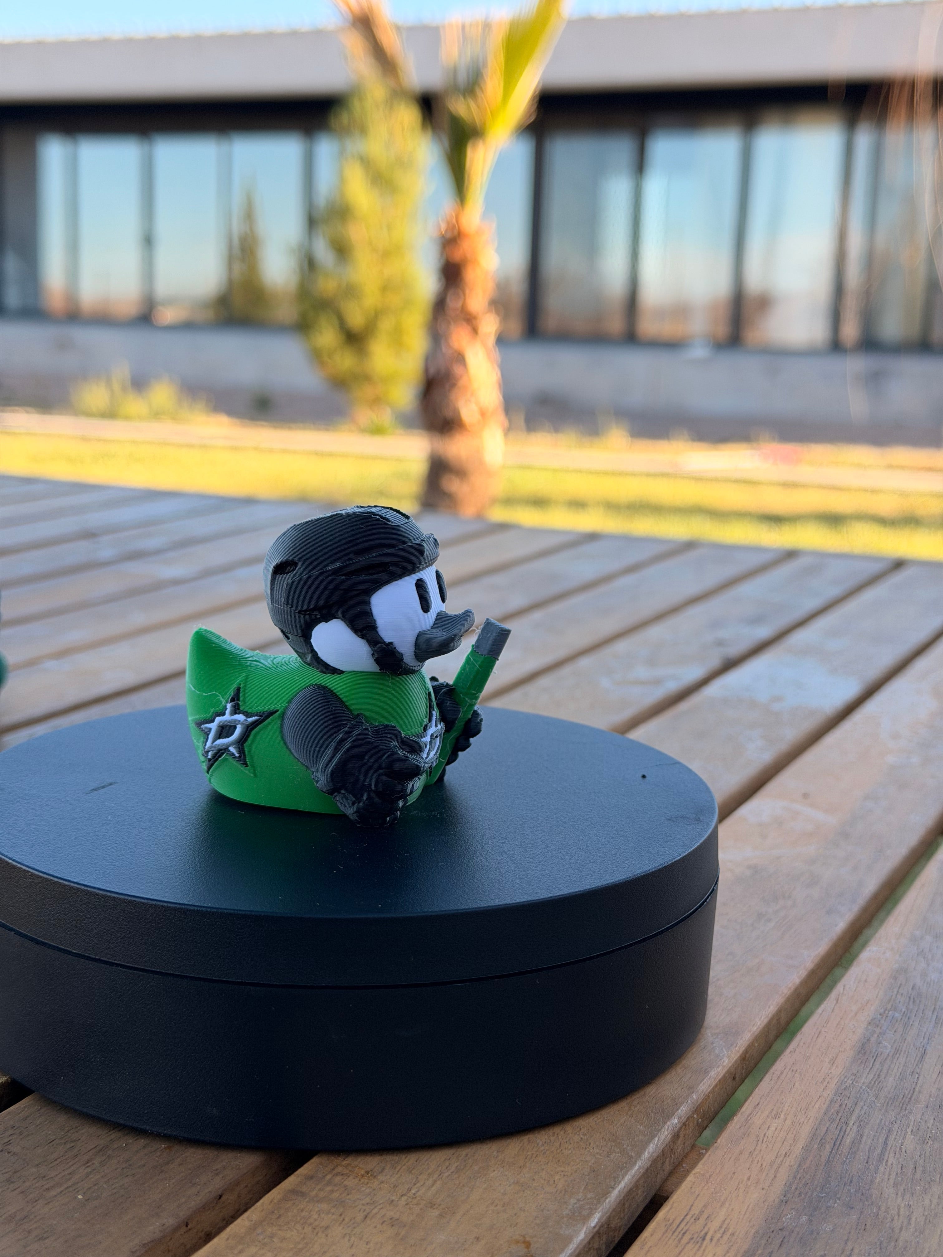 Dallas Stars Patito de Hockey – Impreso en 3D Fan NHL Patito Coleccionable | Stars Regalo Fan | Hockey Decoración de Tablero