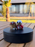 San Francisco 49ers Patito de Fútbol Americano – Impreso en 3D Fan NFL Patito Coleccionable | 49ers Regalo Fan | Football Decoración de Tablero