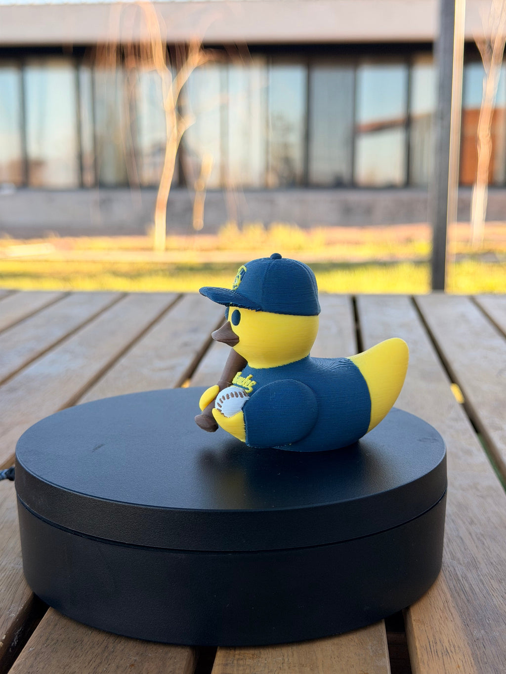 Milwaukee Brewers Patito de Béisbol – Impreso en 3D Fan MLB Patito Coleccionable | Brewers Regalo Fan | Baseball Decoración de Tablero