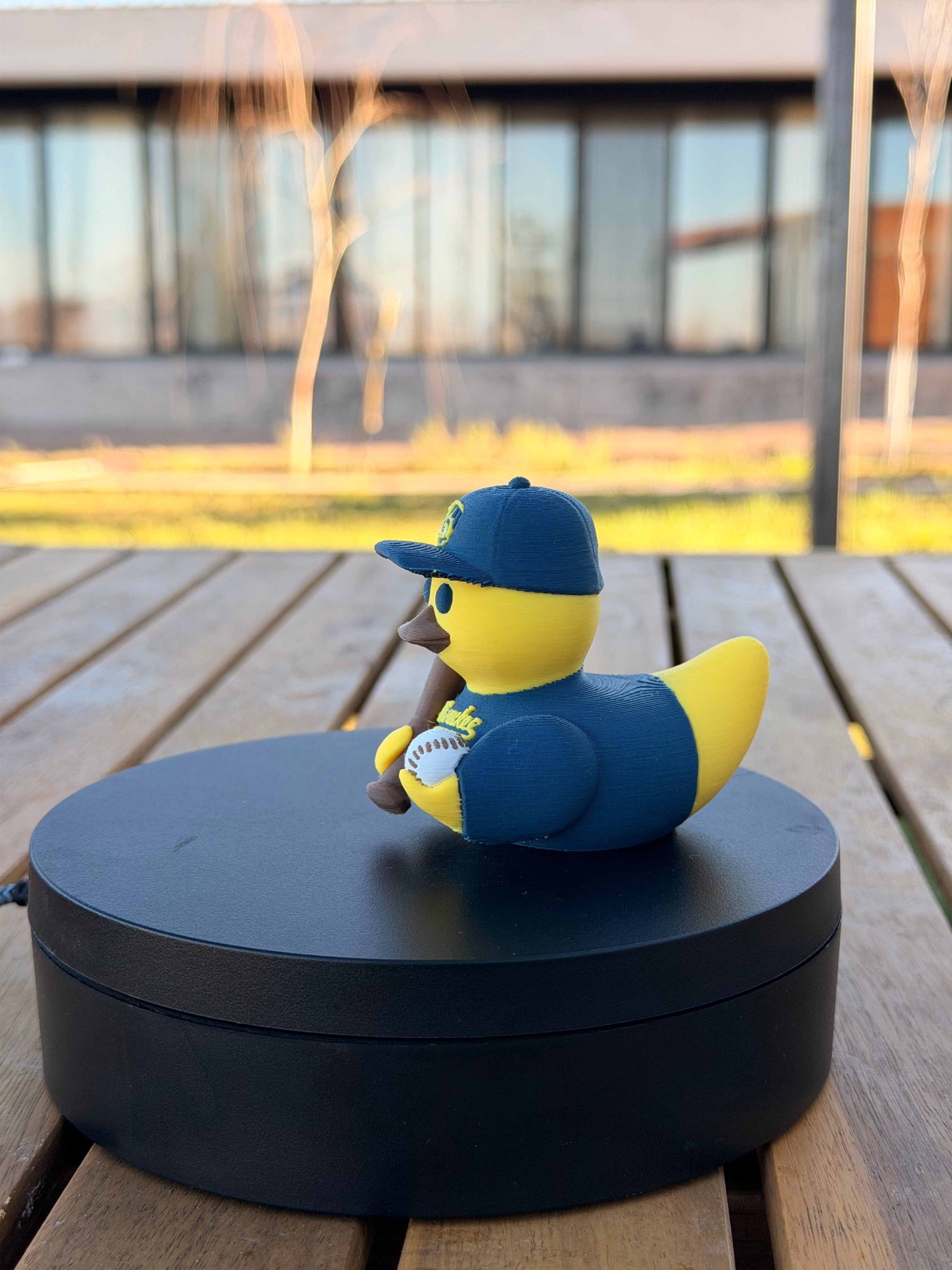 Milwaukee Brewers Patito de Béisbol – Impreso en 3D Fan MLB Patito Coleccionable | Brewers Regalo Fan | Baseball Decoración de Tablero