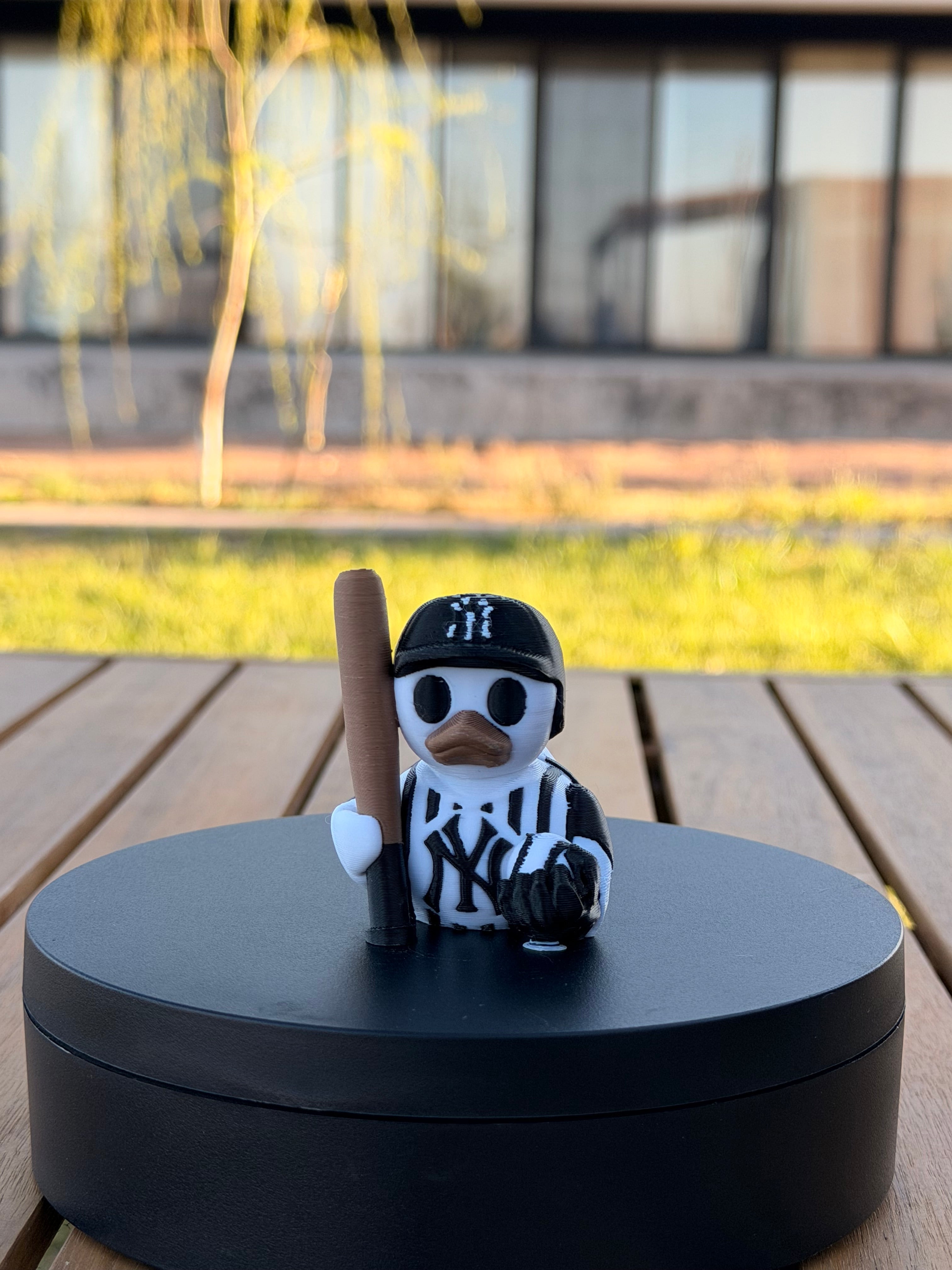 New York Yankees Patito de Béisbol – Impreso en 3D Fan MLB Patito Coleccionable | Yankees Regalo Fan | Baseball Decoración de Tablero