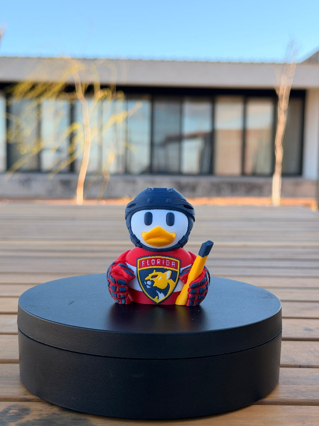 Florida Panthers Patito de Hockey – Impreso en 3D Fan NHL Patito Coleccionable | Panthers Regalo Fan | Hockey Decoración para Auto