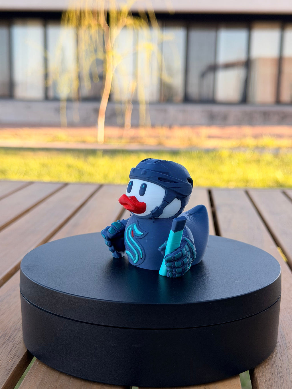 Seattle Kraken Patito de Hockey – Impreso en 3D Fan NHL Patito Coleccionable | Kraken Regalo Fan | Hockey Decoración de Tablero