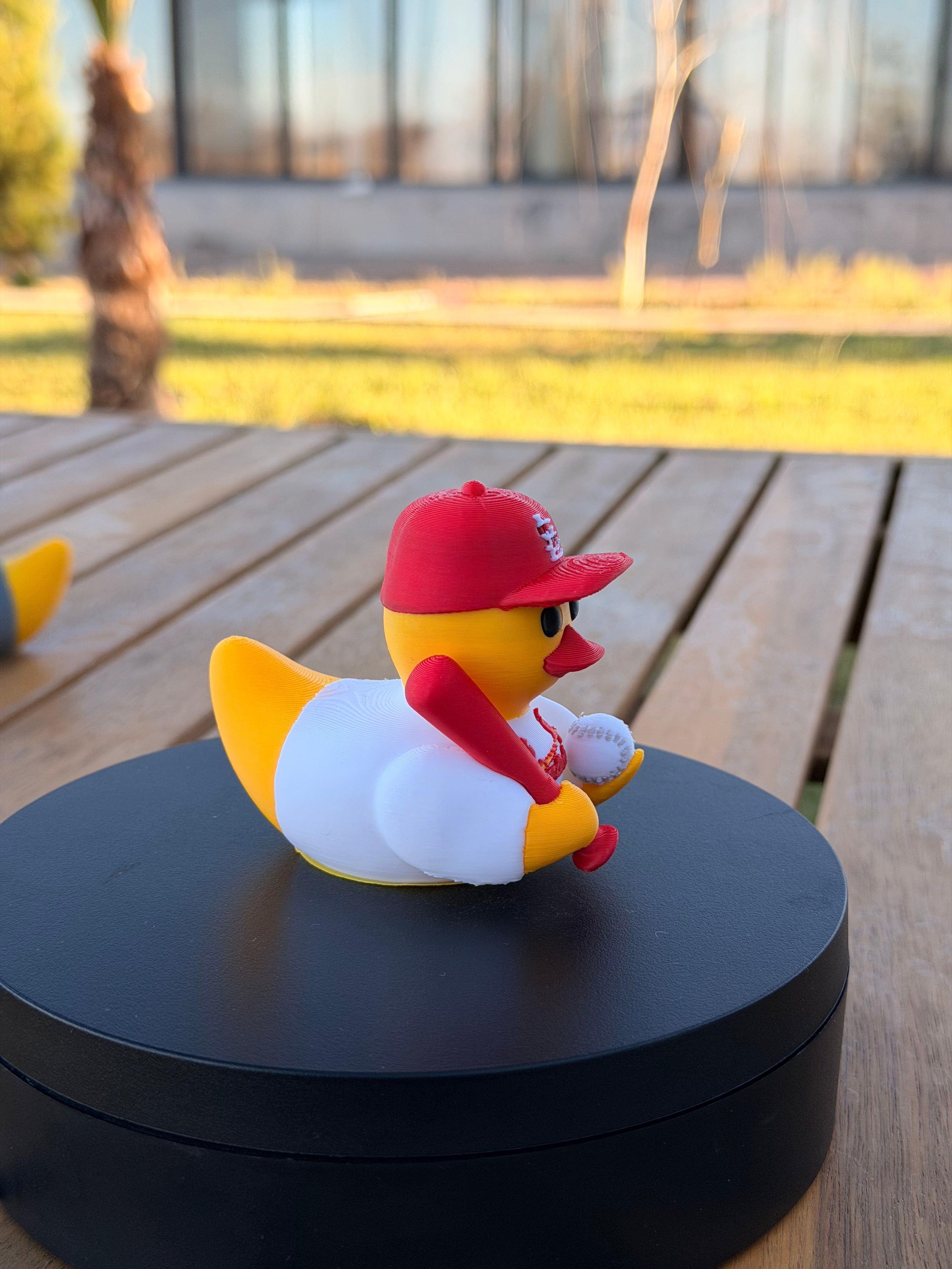 St. Louis Cardinals Patito de Béisbol – Impreso en 3D Fan MLB Patito Coleccionable | Cardinals Regalo Fan | Baseball Decoración de Tablero