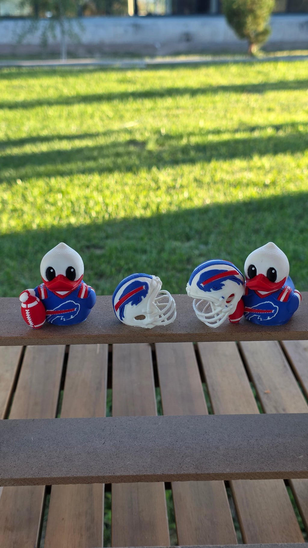 Patito Buffalo Bills – Figura NFL Impresa en 3D | Regalo para Fans | Decoración para Tablero de Auto