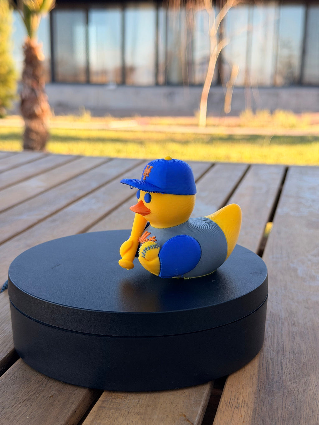 New York Mets Patito de Béisbol – Impreso en 3D Fan MLB Patito Coleccionable | Mets Regalo Fan | Baseball Decoración de Tablero