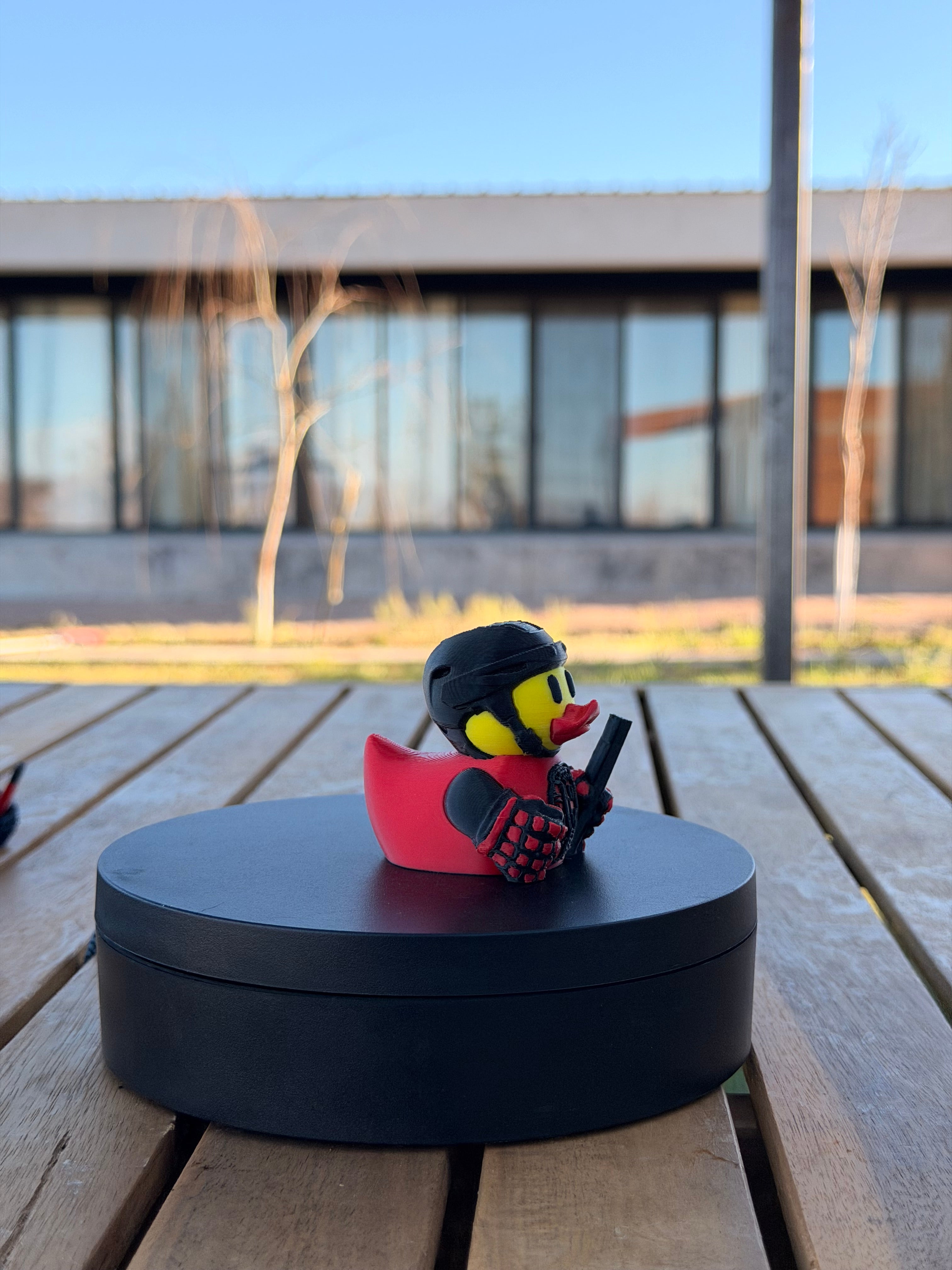 Chicago Blackhawks Patito de Hockey – Impreso en 3D Fan NHL Patito Coleccionable | Blackhawks Regalo Fan | Hockey Decoración de Tablero