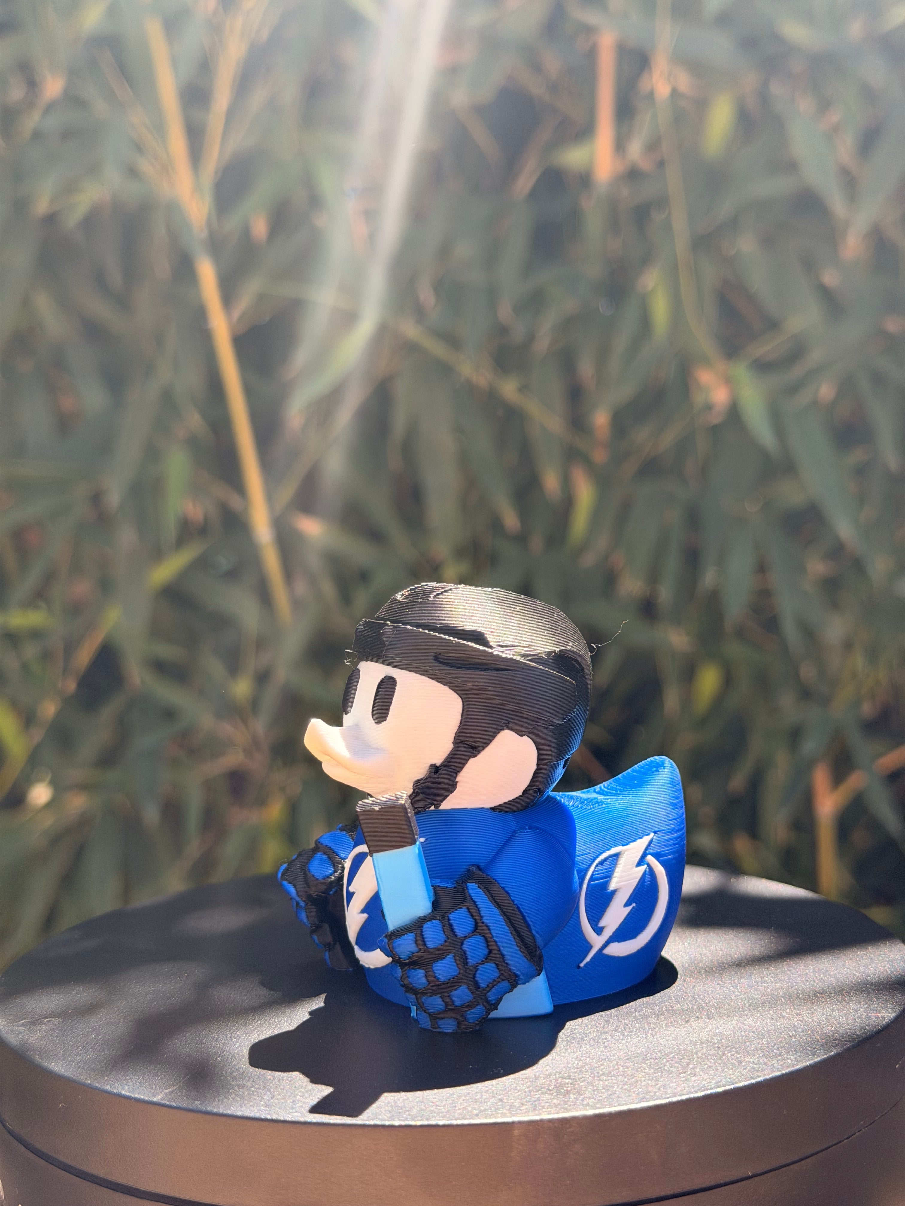 Tampa Bay Lightning Patito de Hockey – Impreso en 3D Fan NHL Patito Coleccionable | Lightning Regalo Fan | Hockey Decoración de Tablero
