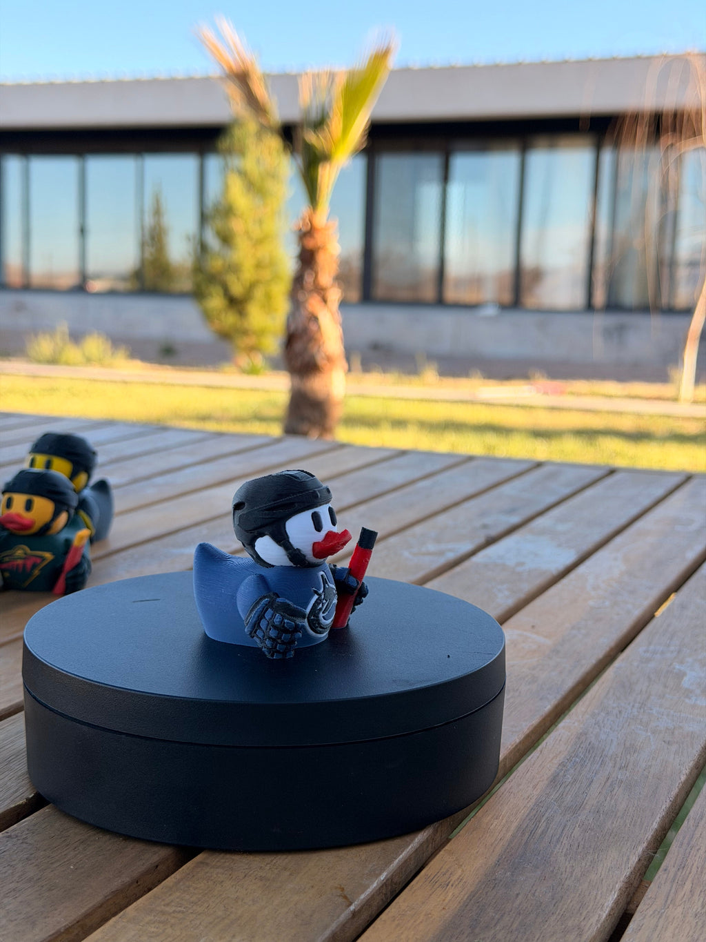Vancouver Canucks Patito de Hockey – Impreso en 3D Fan NHL Patito Coleccionable | Canucks Regalo Fan | Hockey Decoración de Tablero