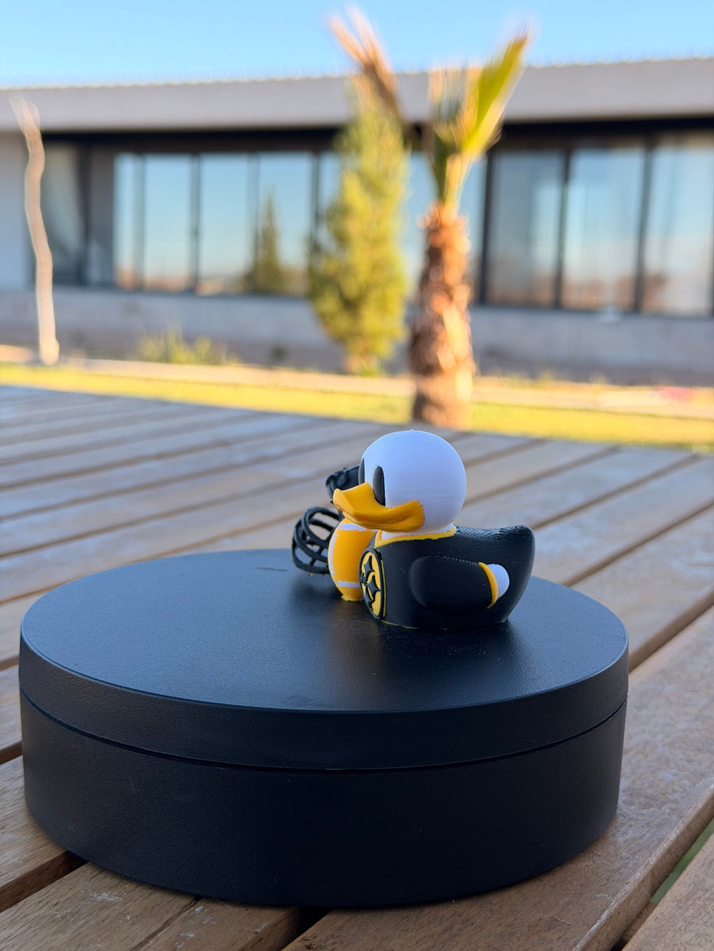 Pittsburgh Steelers Patito de Fútbol Americano – Impreso en 3D Fan NFL Patito Coleccionable | Steelers Regalo Fan | Football Decoración de Tablero