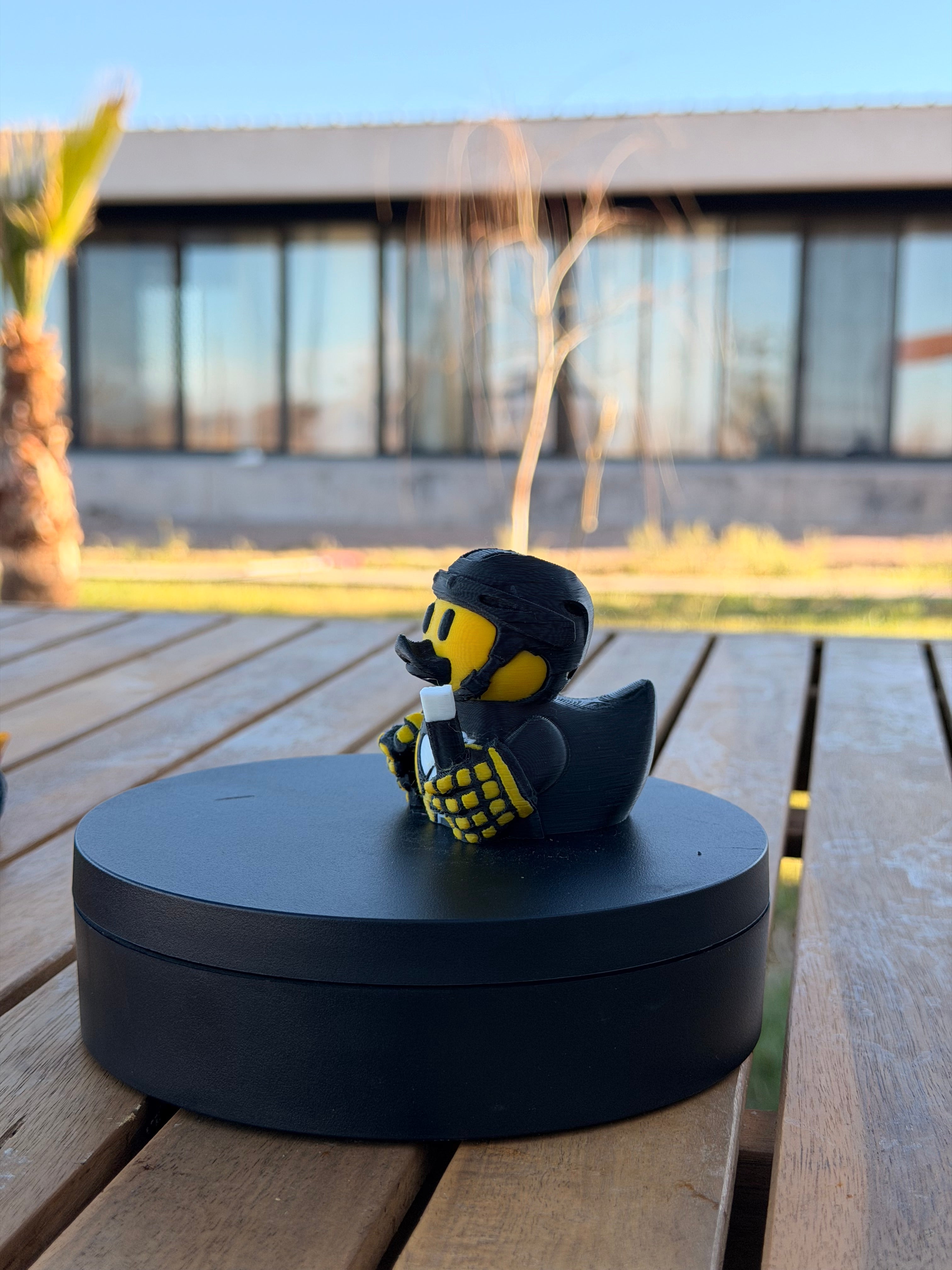 Pittsburgh Penguins Patito de Hockey – Impreso en 3D Fan NHL Patito Coleccionable | Penguins Regalo Fan | Hockey Decoración de Tablero