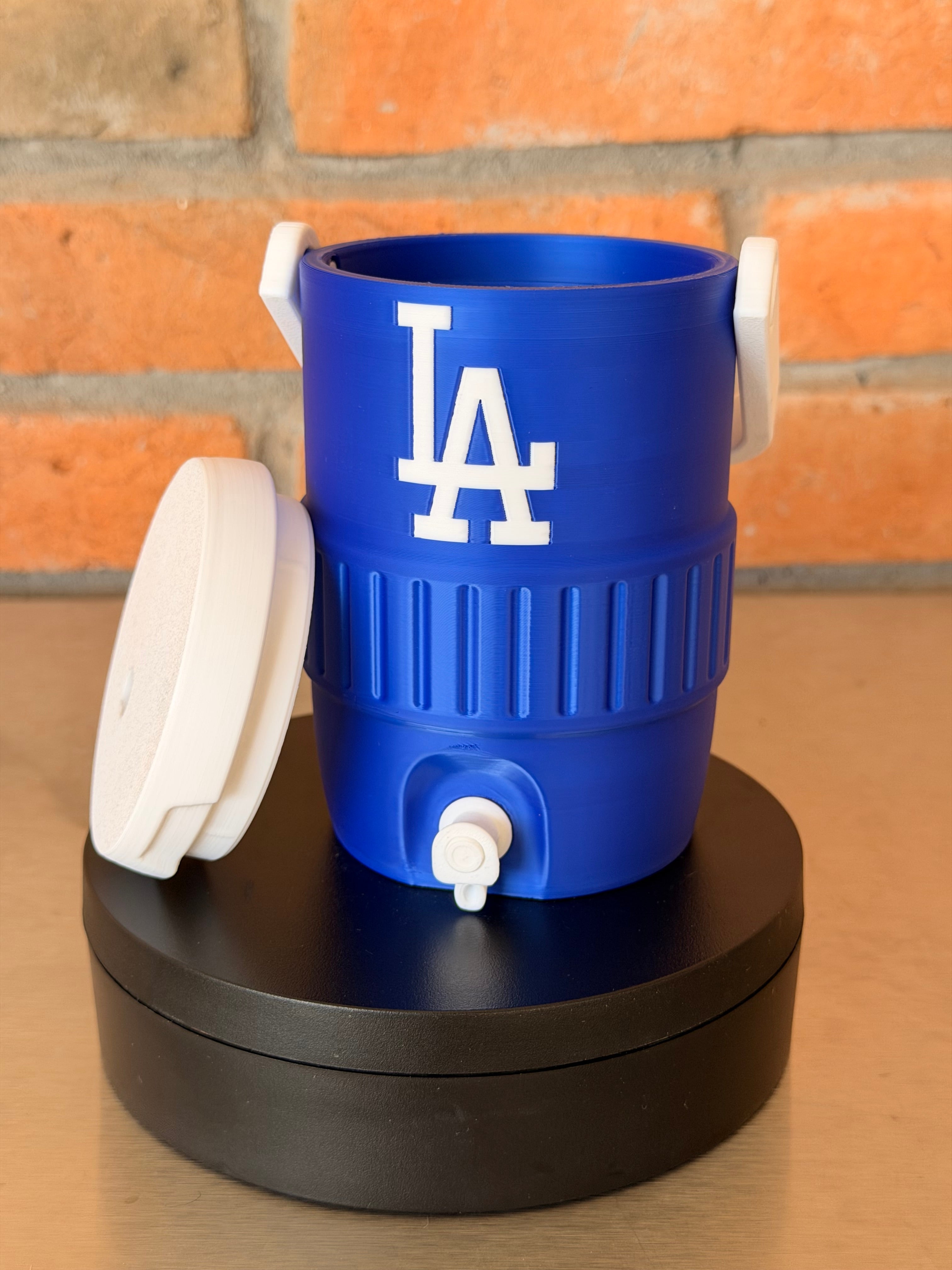 Los Angeles Dodgers Fan Koozie – Enfriador de Lata 355ml Impreso en 3D