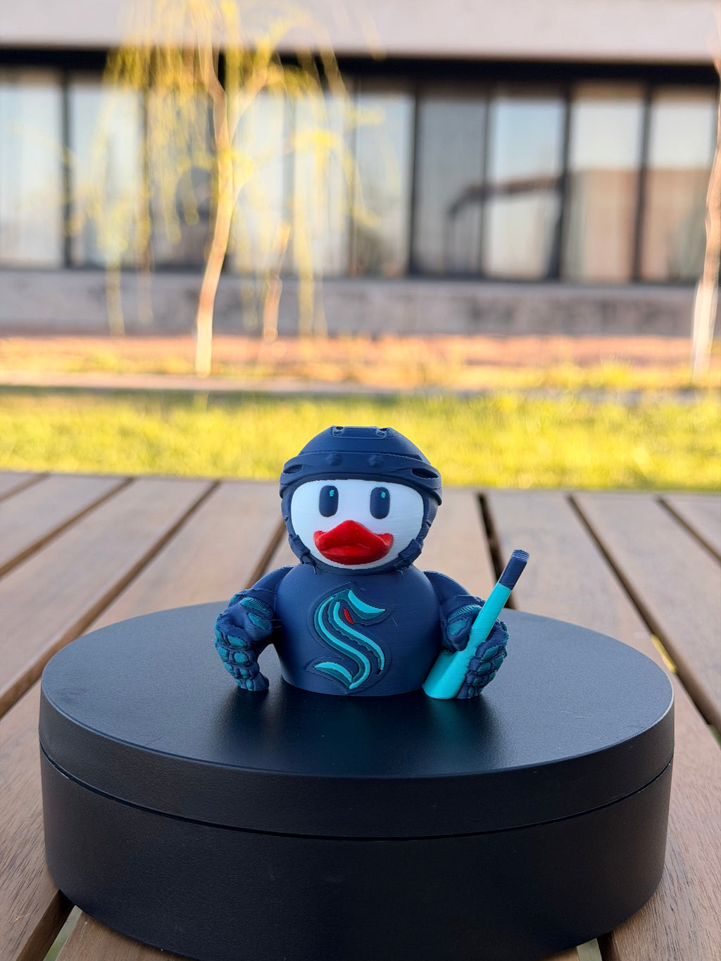 Seattle Kraken Patito de Hockey – Impreso en 3D Fan NHL Patito Coleccionable | Kraken Regalo Fan | Hockey Decoración de Tablero