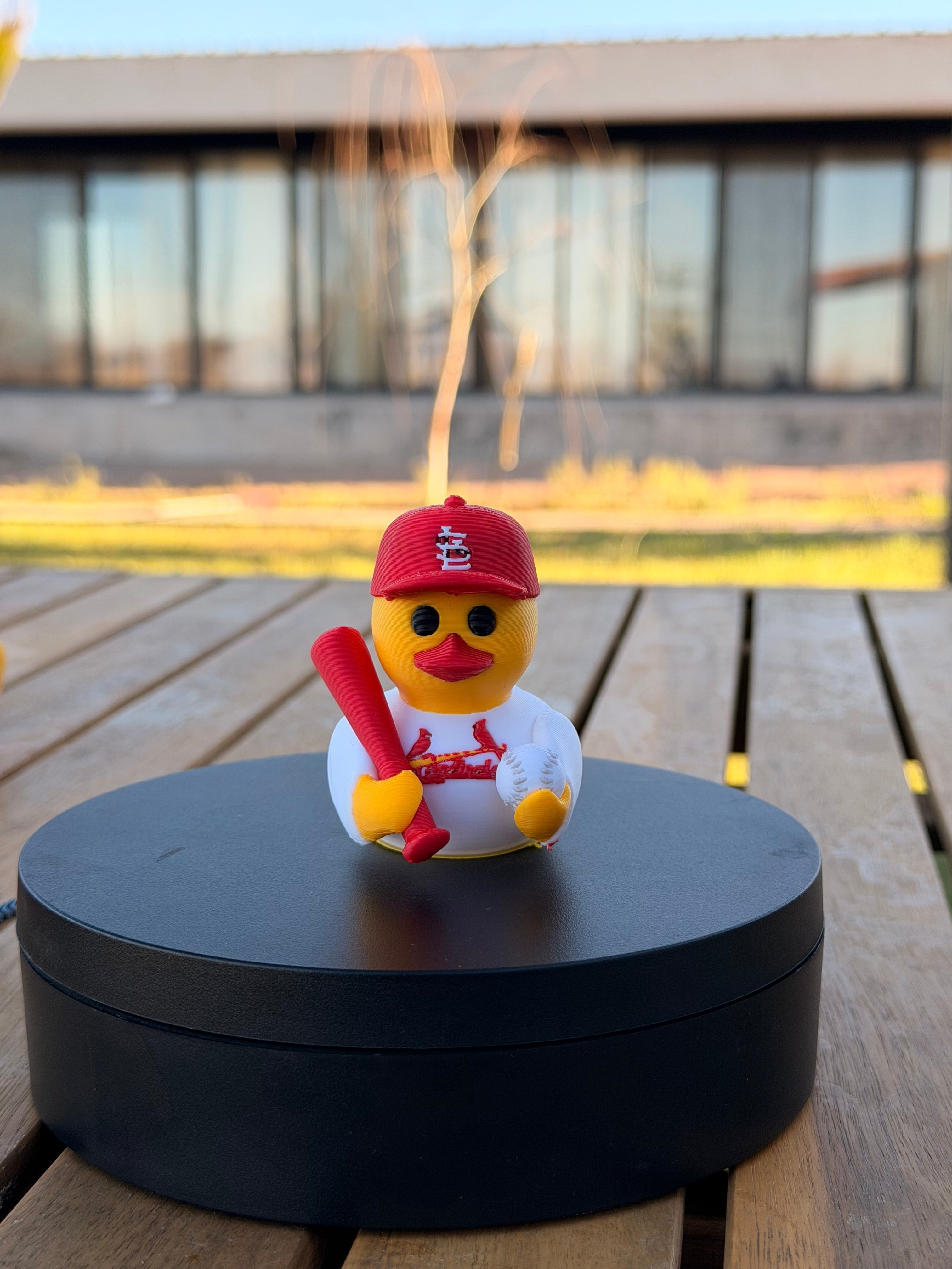 St. Louis Cardinals Patito de Béisbol – Impreso en 3D Fan MLB Patito Coleccionable | Cardinals Regalo Fan | Baseball Decoración de Tablero