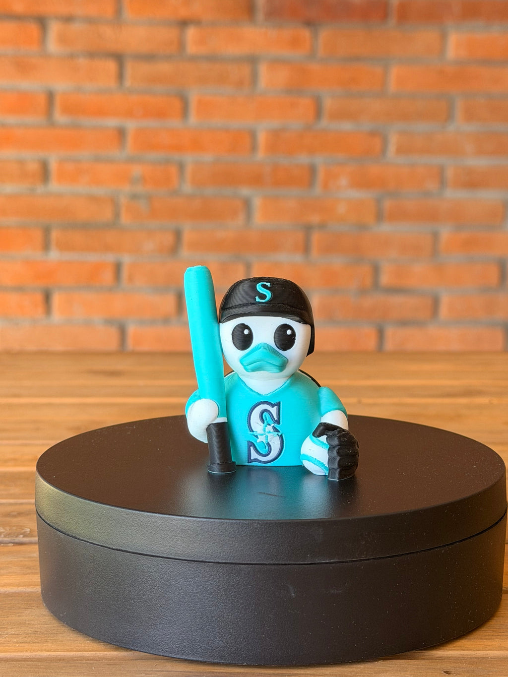Seattle Mariners Patito de Béisbol – Impreso en 3D Fan MLB Patito Coleccionable | Mariners Regalo Fan | Baseball Decoración de Tablero
