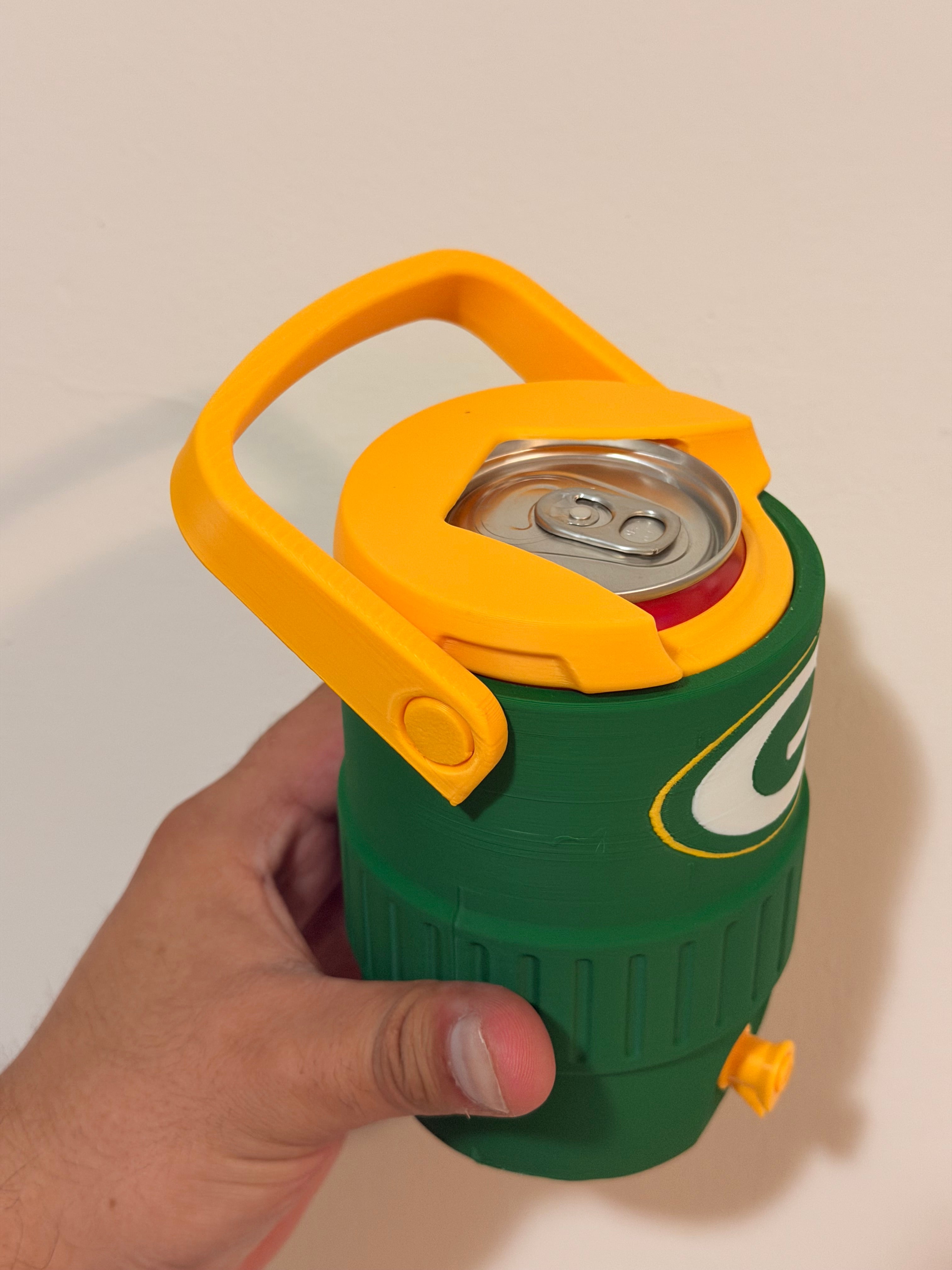 Green bay packers Fan Koozie – Enfriador de Lata 355ml Impreso en 3D