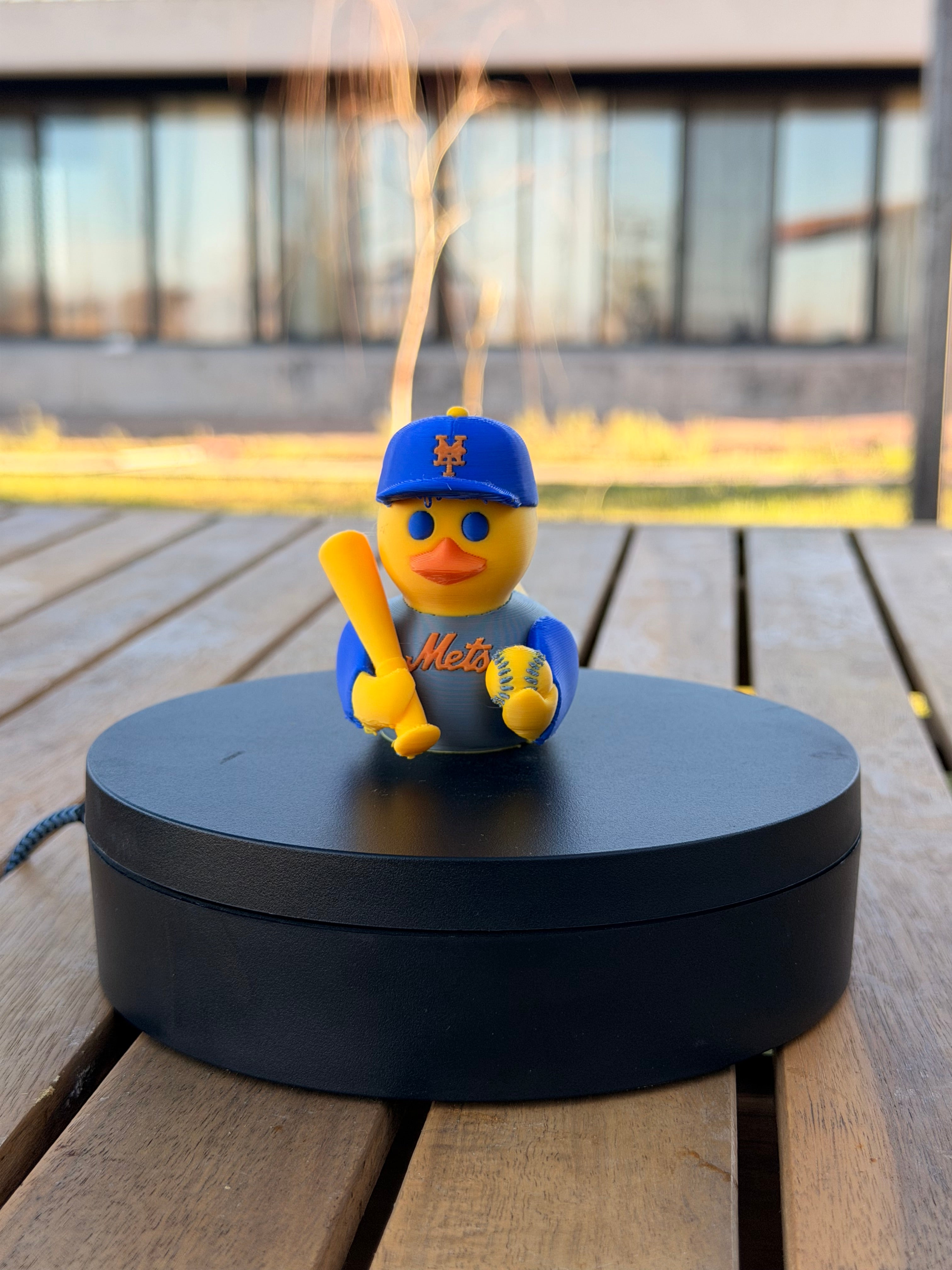 New York Mets Patito de Béisbol – Impreso en 3D Fan MLB Patito Coleccionable | Mets Regalo Fan | Baseball Decoración de Tablero