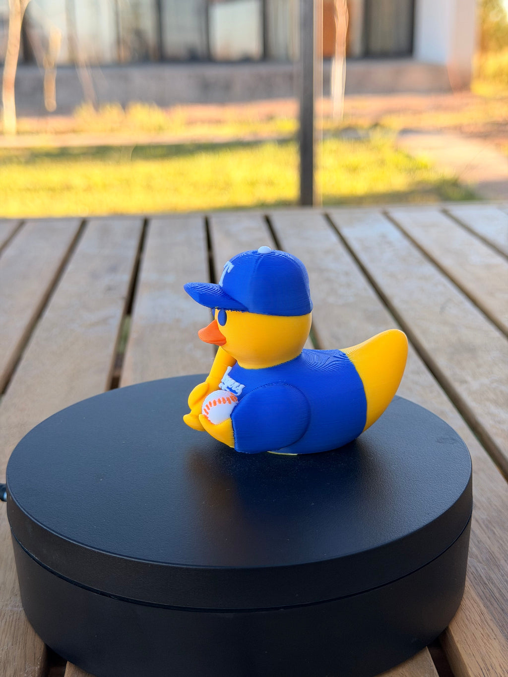 Texas Rangers Patito de Béisbol – Impreso en 3D Fan MLB Patito Coleccionable | Rangers Regalo Fan | Baseball Decoración de Tablero