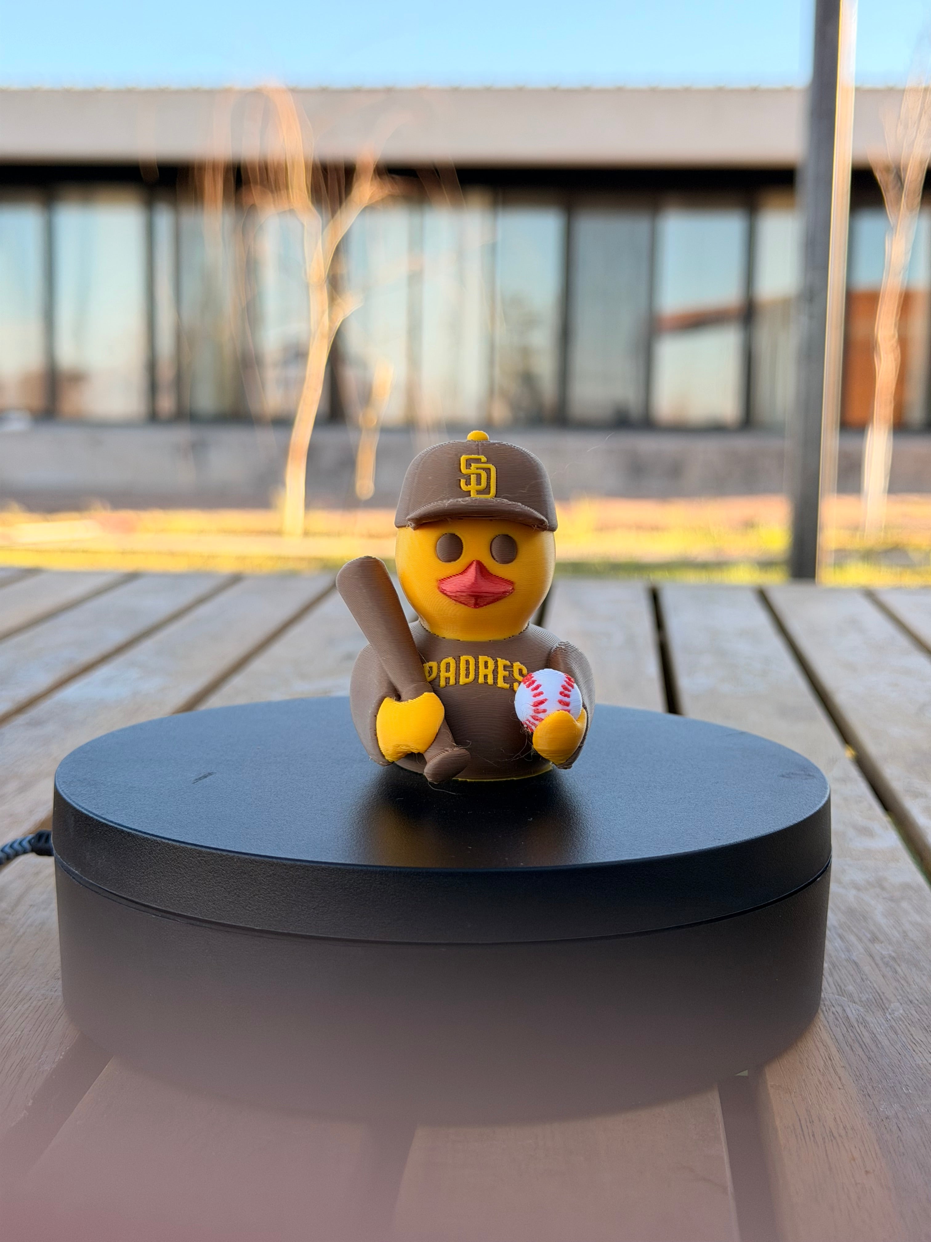 San Diego Padres Patito de Béisbol – Impreso en 3D Fan MLB Patito Coleccionable | Padres Regalo Fan | Baseball Decoración de Tablero