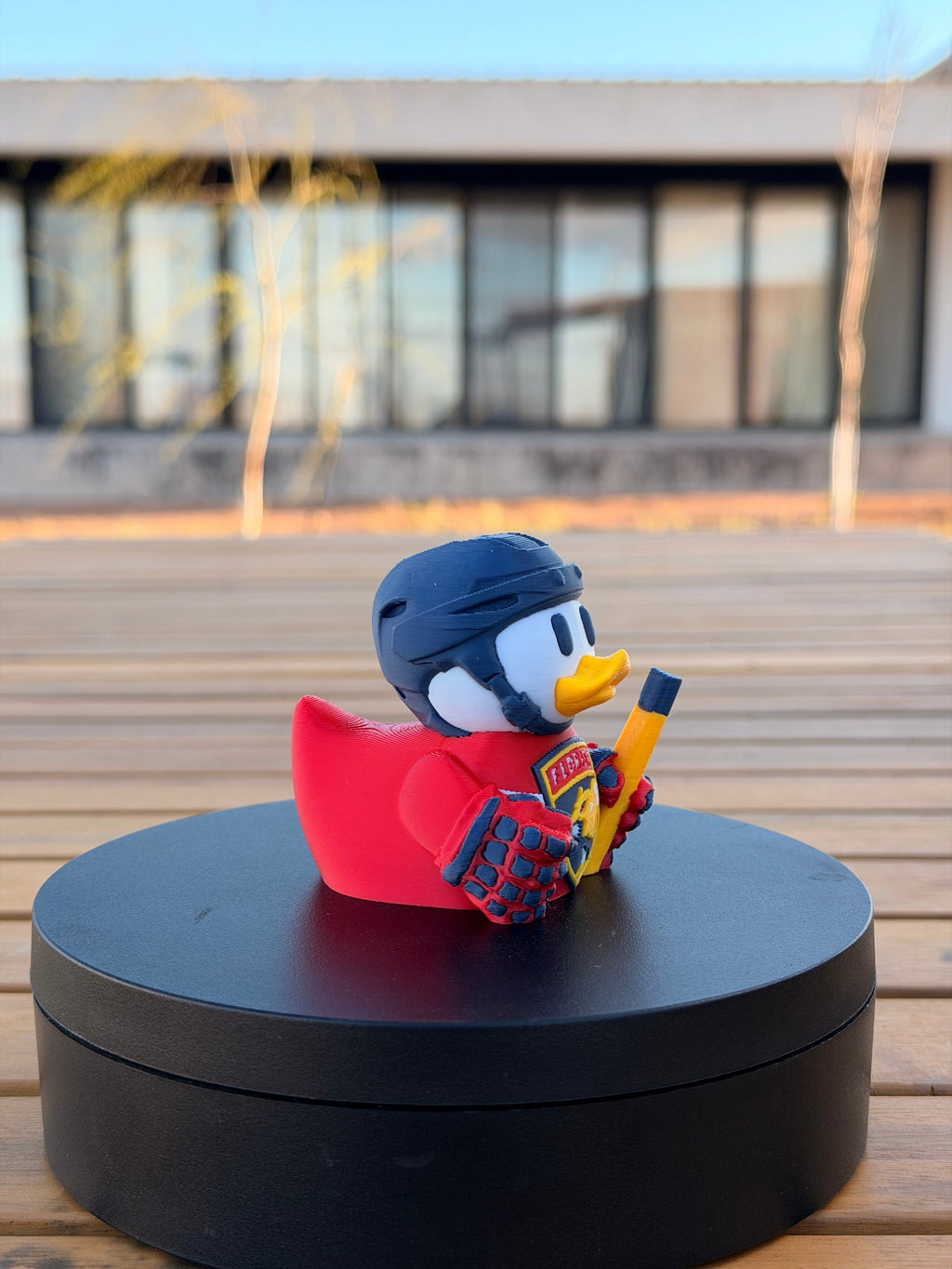Florida Panthers Patito de Hockey – Impreso en 3D Fan NHL Patito Coleccionable | Panthers Regalo Fan | Hockey Decoración para Auto
