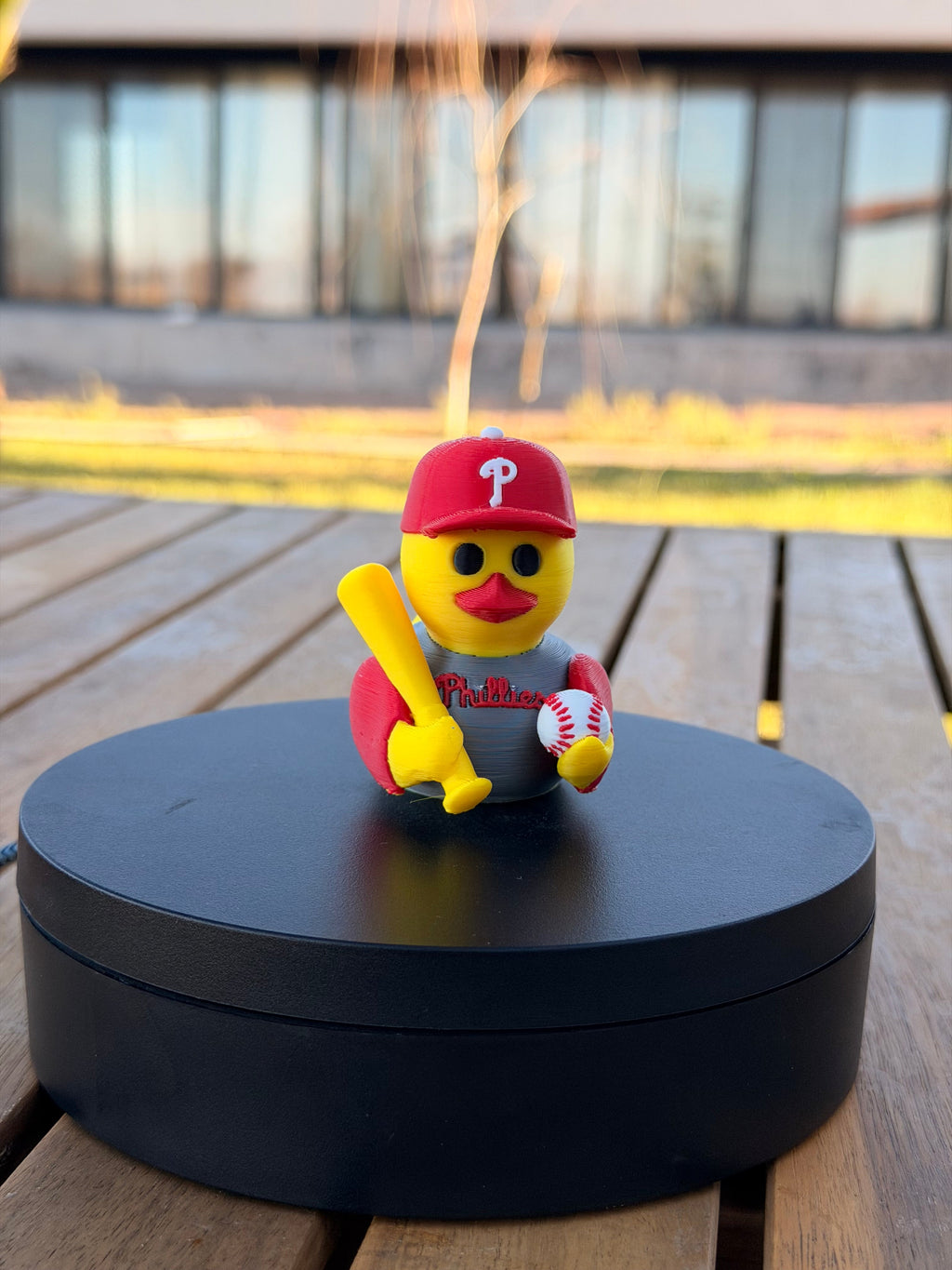 Philadelphia Phillies Patito de Béisbol – Impreso en 3D Fan MLB Patito Coleccionable | Phillies Regalo Fan | Baseball Decoración de Tablero